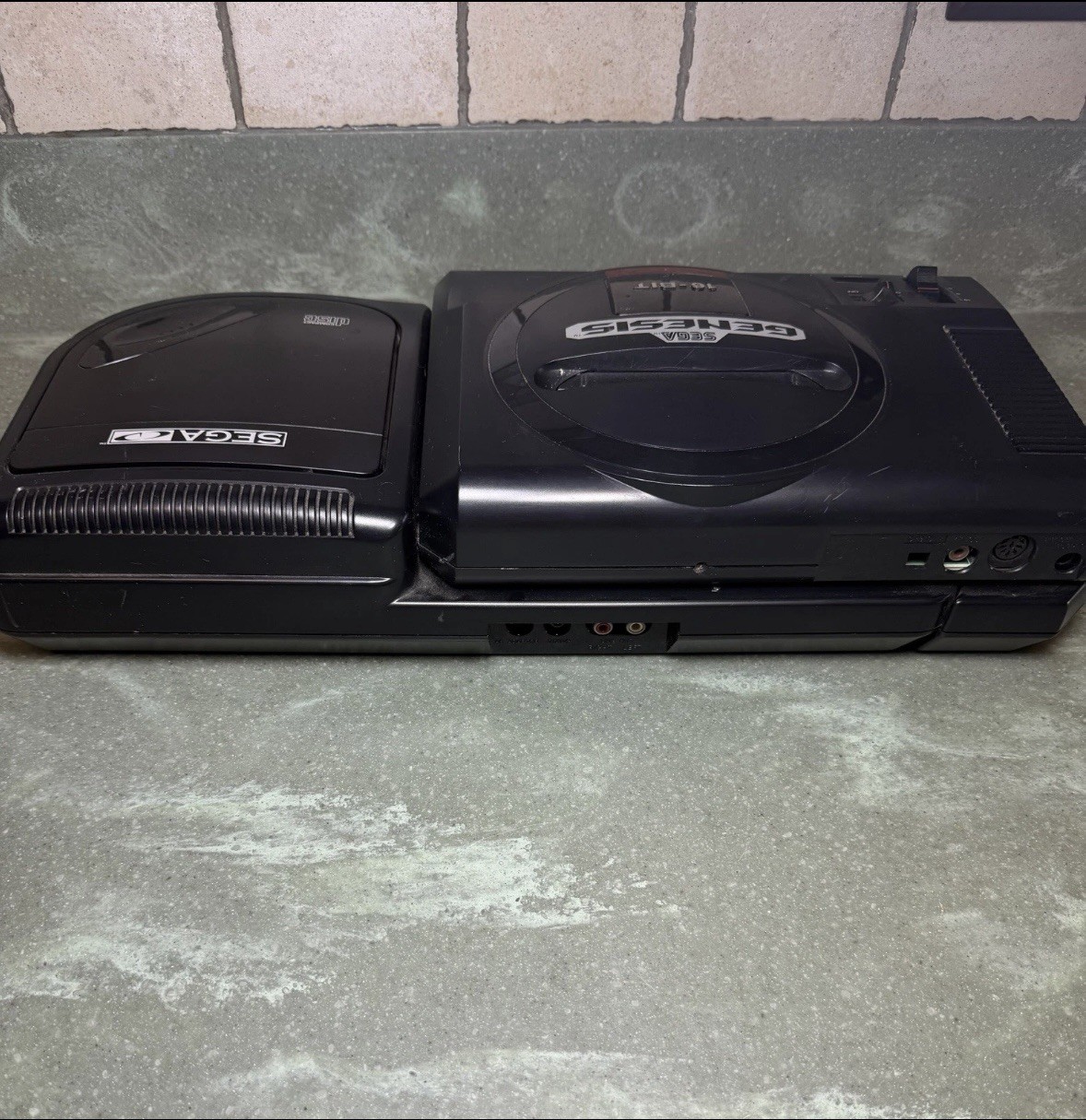 Sega Genesis / Sega CD Console Tested Working. (Read Description)