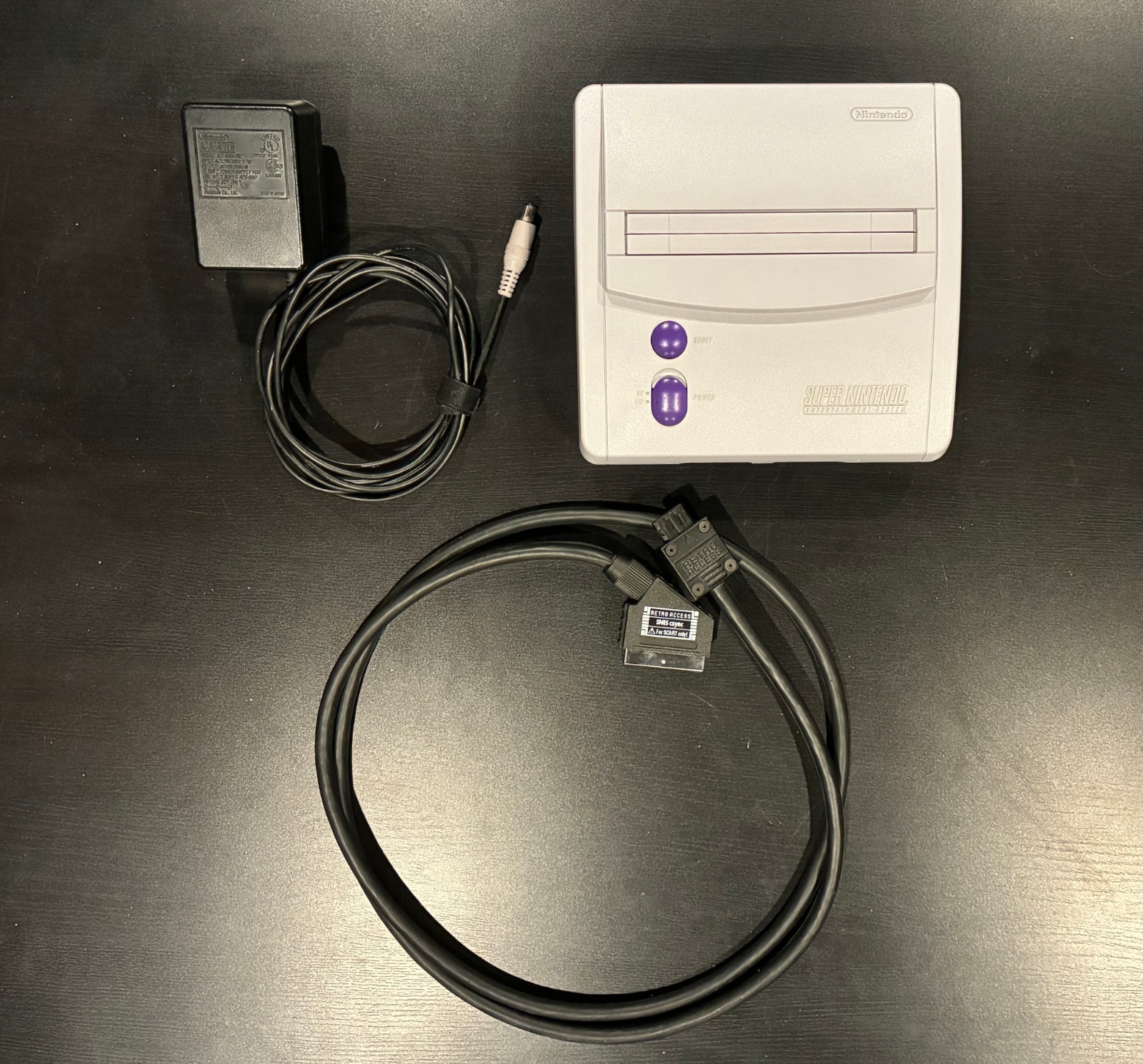 RGB Mod SNES Super Nintendo Jr SNS-101 Console 1-Chip Retro Access SCART Cable