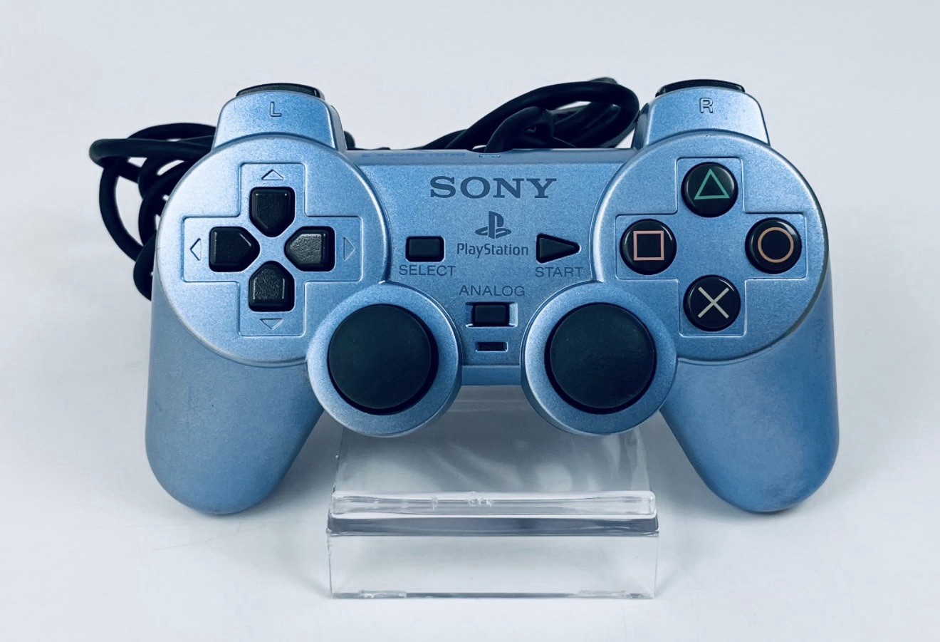 Sony PS2 SCPH-39000 Aqua Blue Console Box Controller Japan Rare Color