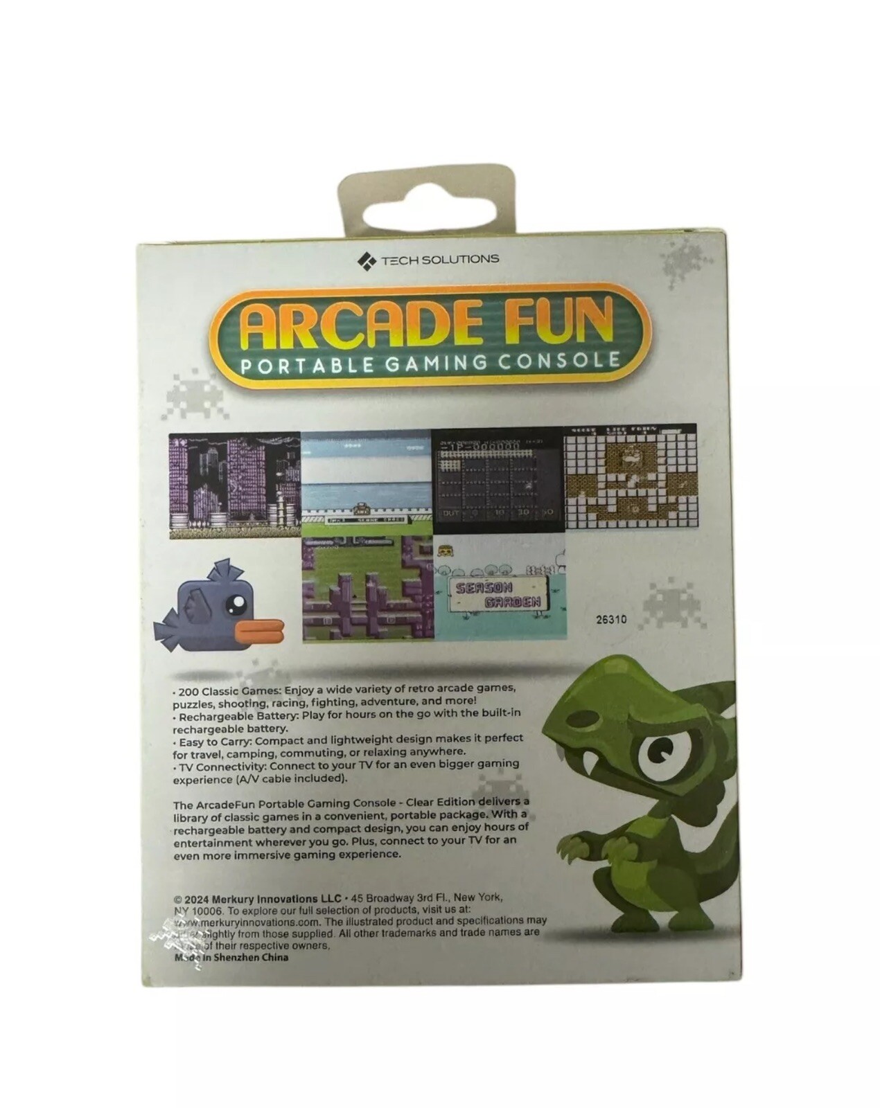 Merkury Innovations Arcade Fun Portable Gaming Console 200 Games NEW IN HAND
