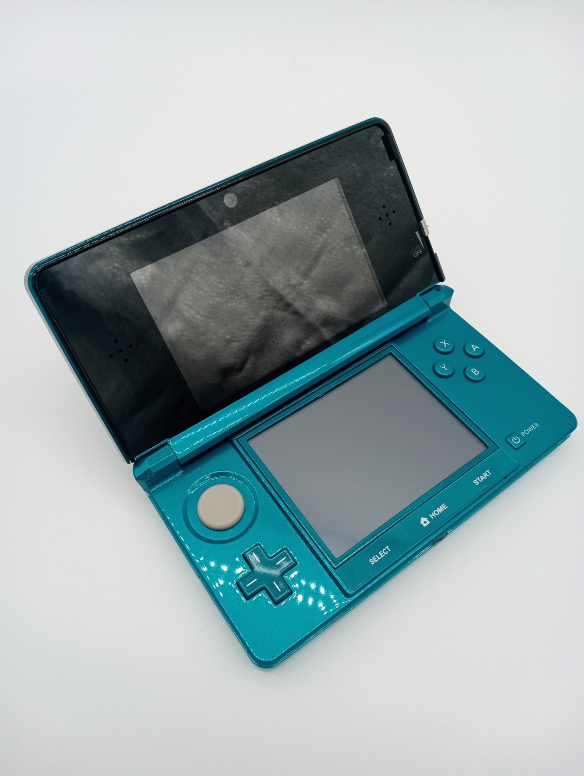 Nintendo 3DS Aqua Blue Handheld System with Box Charger – Excellent Condition