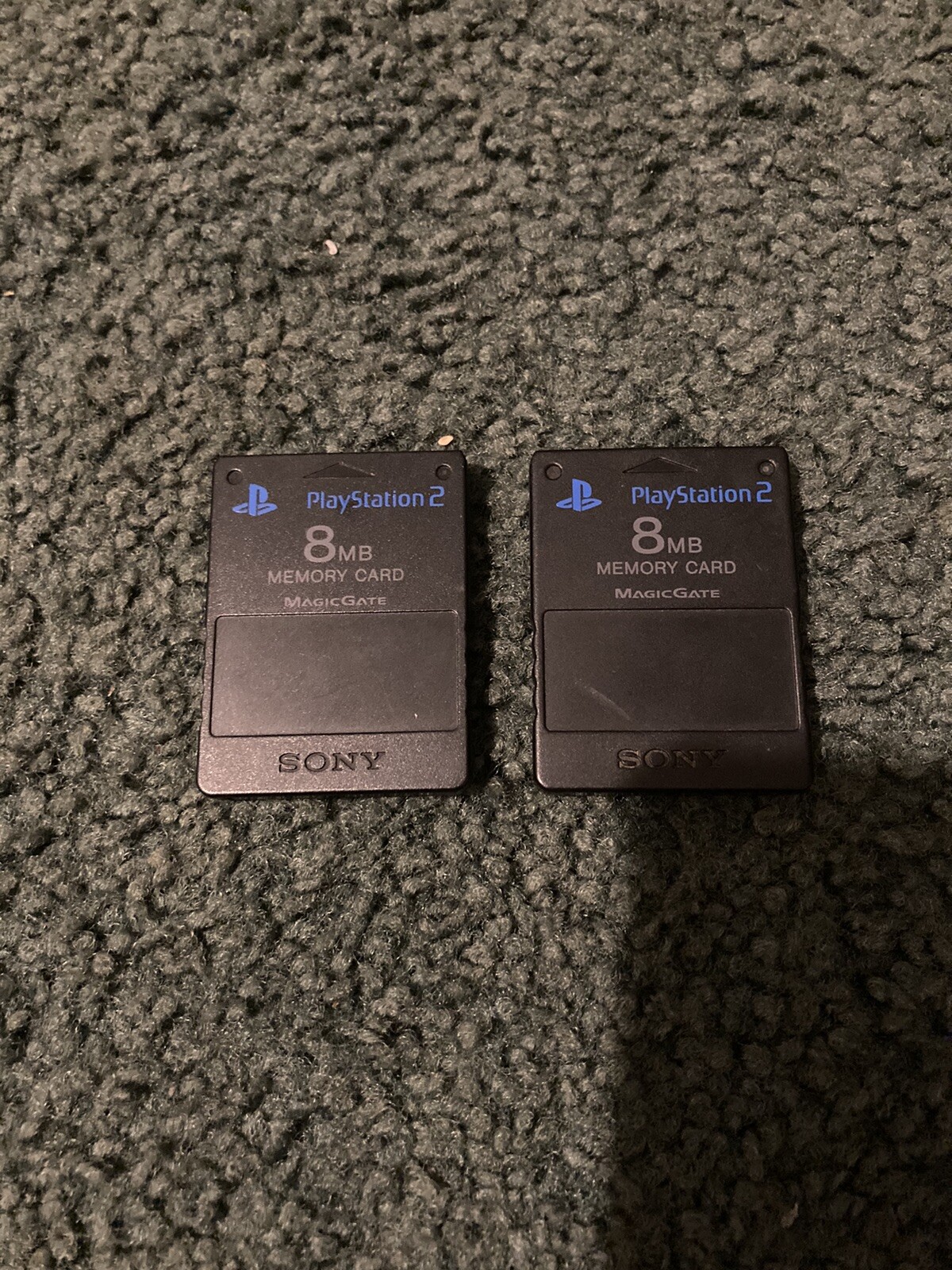 Black PlayStation 2 /w Cables And Controller + 8MB Memory Cards