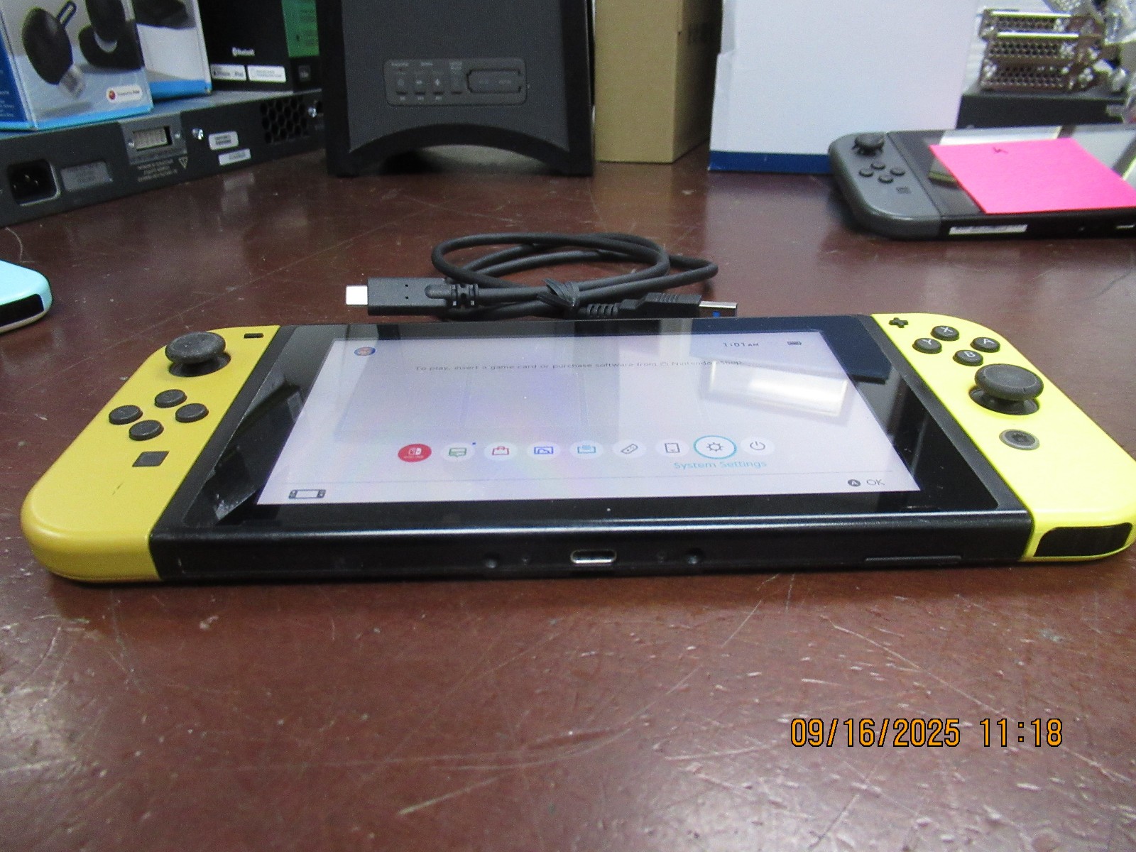 Nintendo Switch System 32GB Console w/ Neon Yellow Joy-Cons ,Type-C Cable
