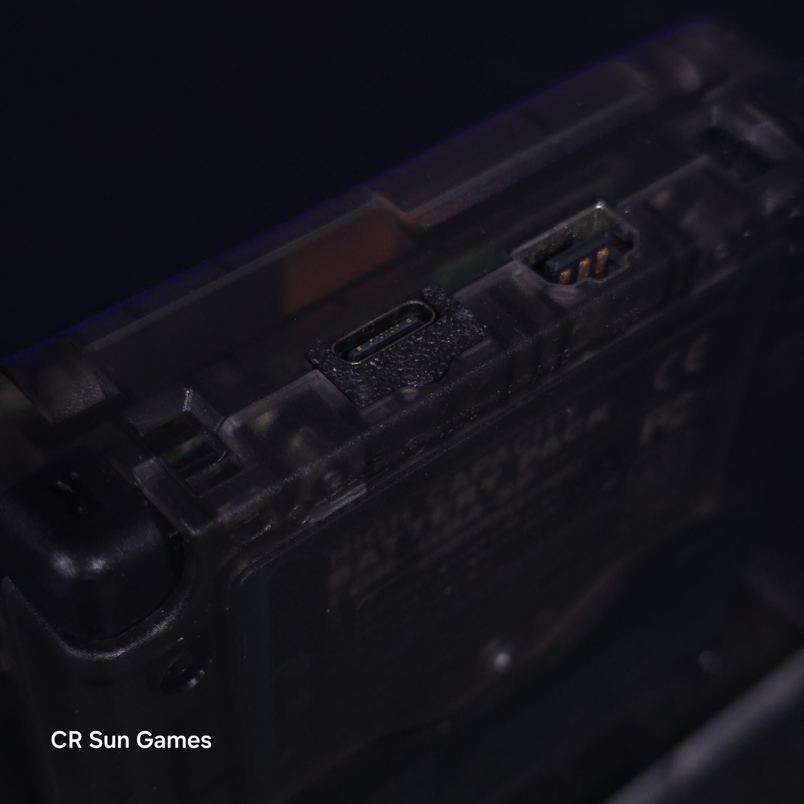 Smoke Grey And Black Nintendo Game Boy Advance GBA SP IPS Screen And USB-C Mod