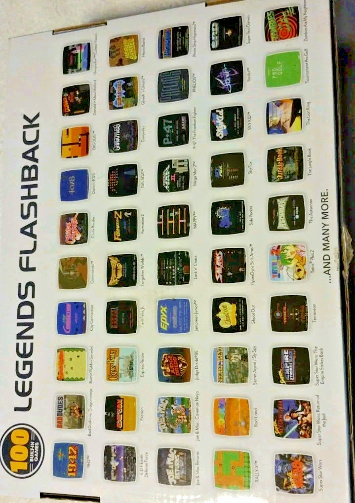 At Games Legends Flashback HDMI 100 Games Console & 2 Controllers NO MANUAL B2