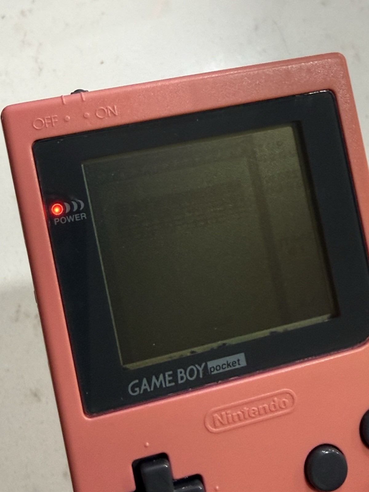 Nintendo Game Boy Pocket MGB-001 – Pink- 100% OEM – Working – Needs LCD READ