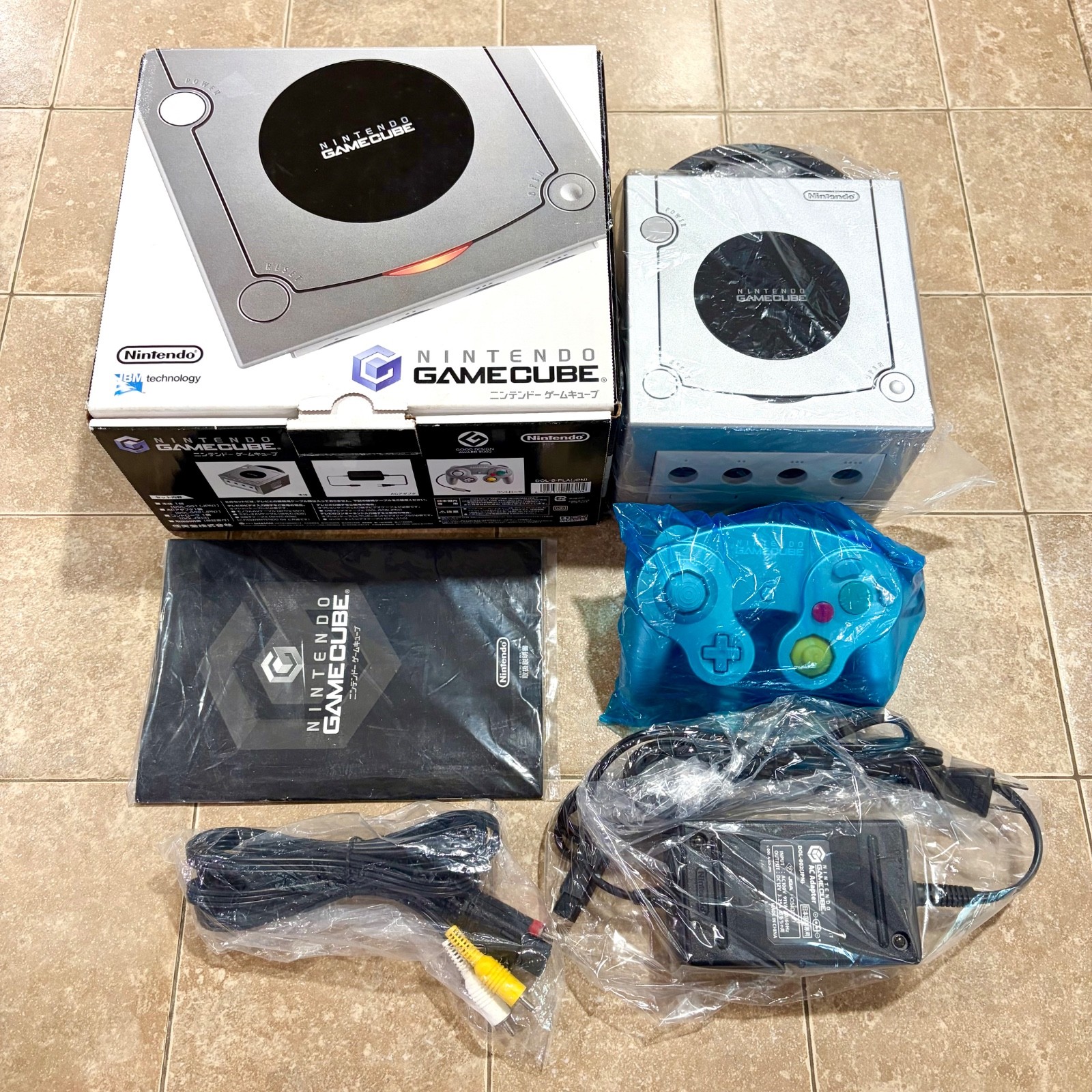 MINTY Nintendo Gamecube Platinum Console NIB DOL-001 CIB System RARE – JPN / USA
