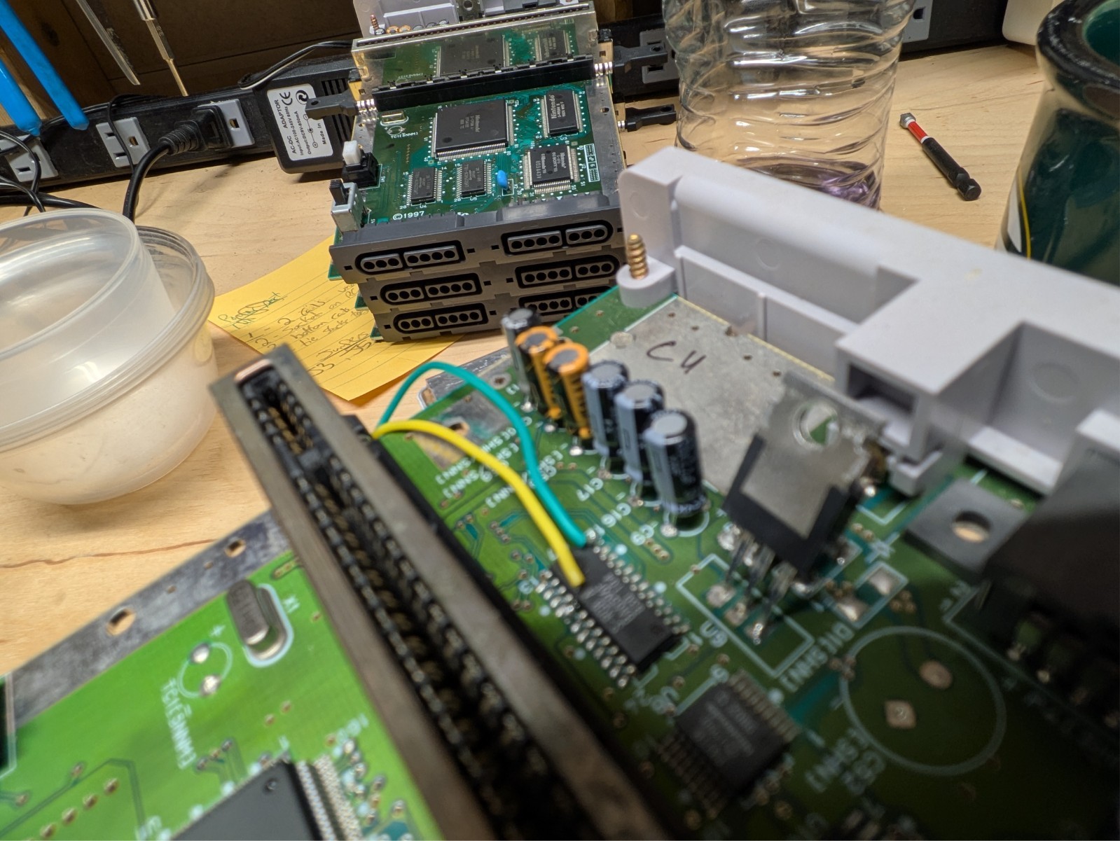 SNES JR – RGB bypass, S-Video, New caps, Regulator, C11 Cap, LED. Great Shape!