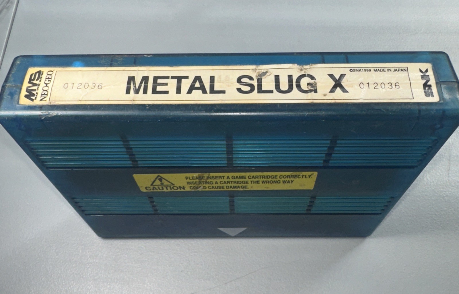 US Seller – Metal Slug X SNK Cartridge Neo Geo MVS -Authentic- Tested & working!