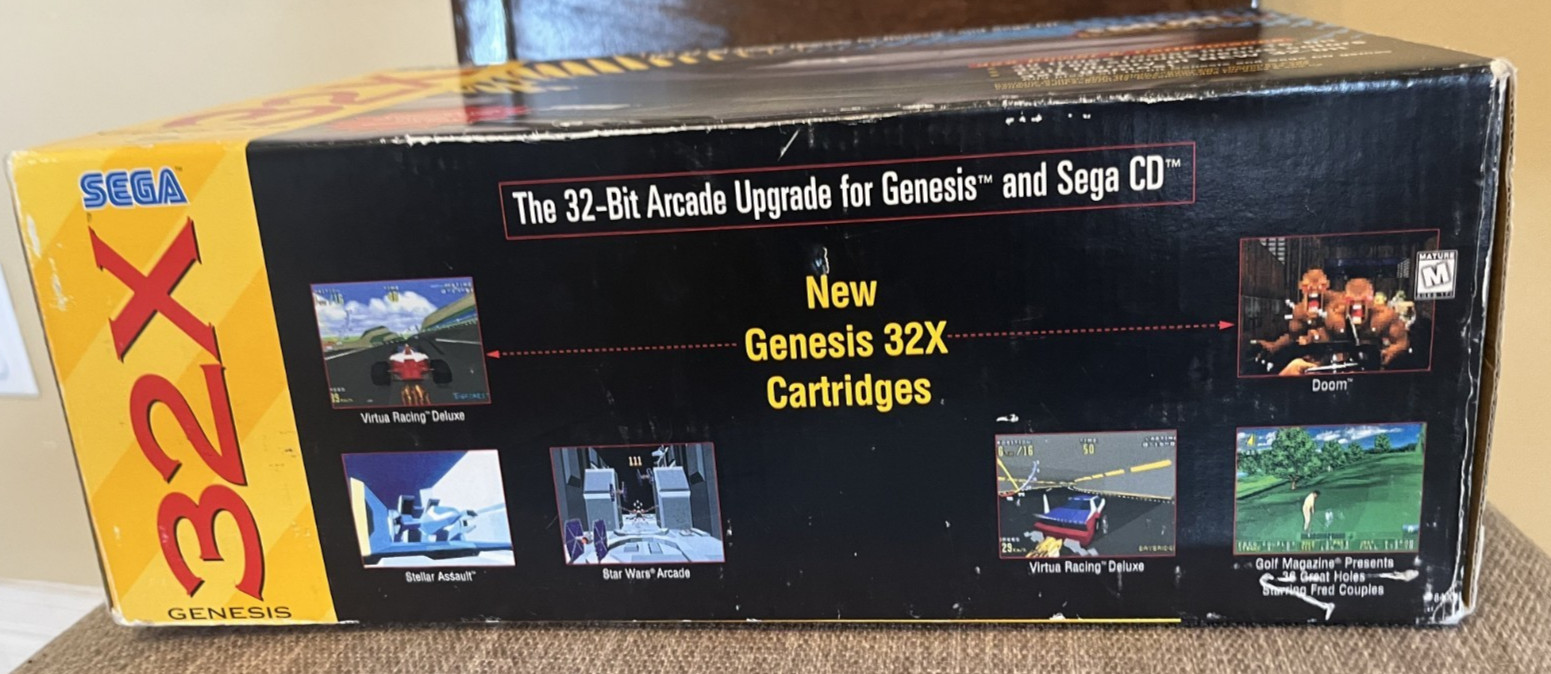 Sega 32X Unit System Console In Box w/ Crossover Cable