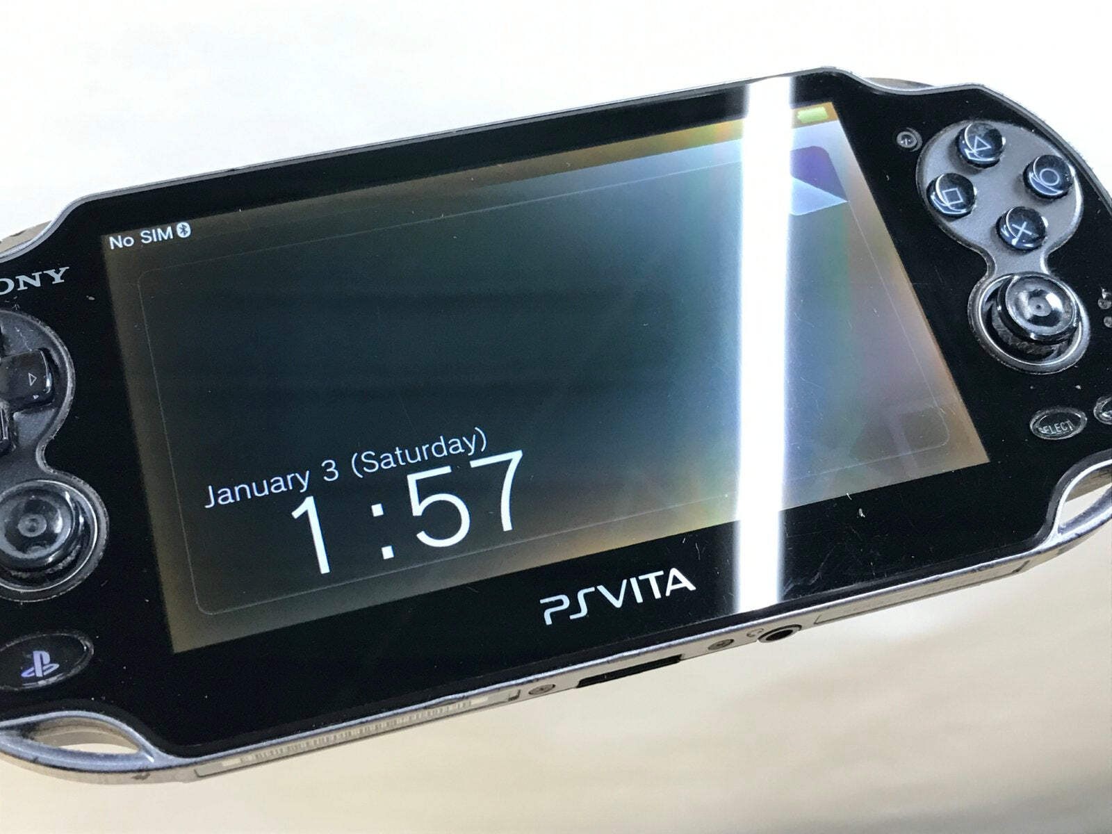 PS Vita PCH-1000 CRYSTAL BLACK Console Japan – With Defects GE1737
