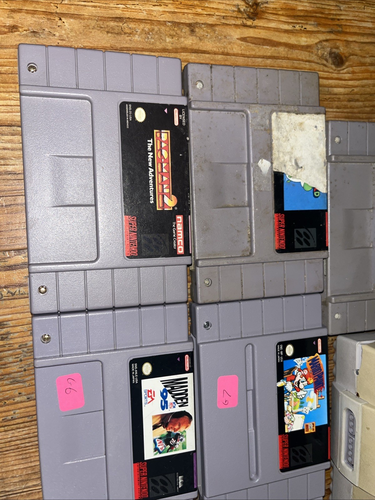 Super Nintendo SNES Console Video Game Bundle Lot of 10 Games – Tested Working