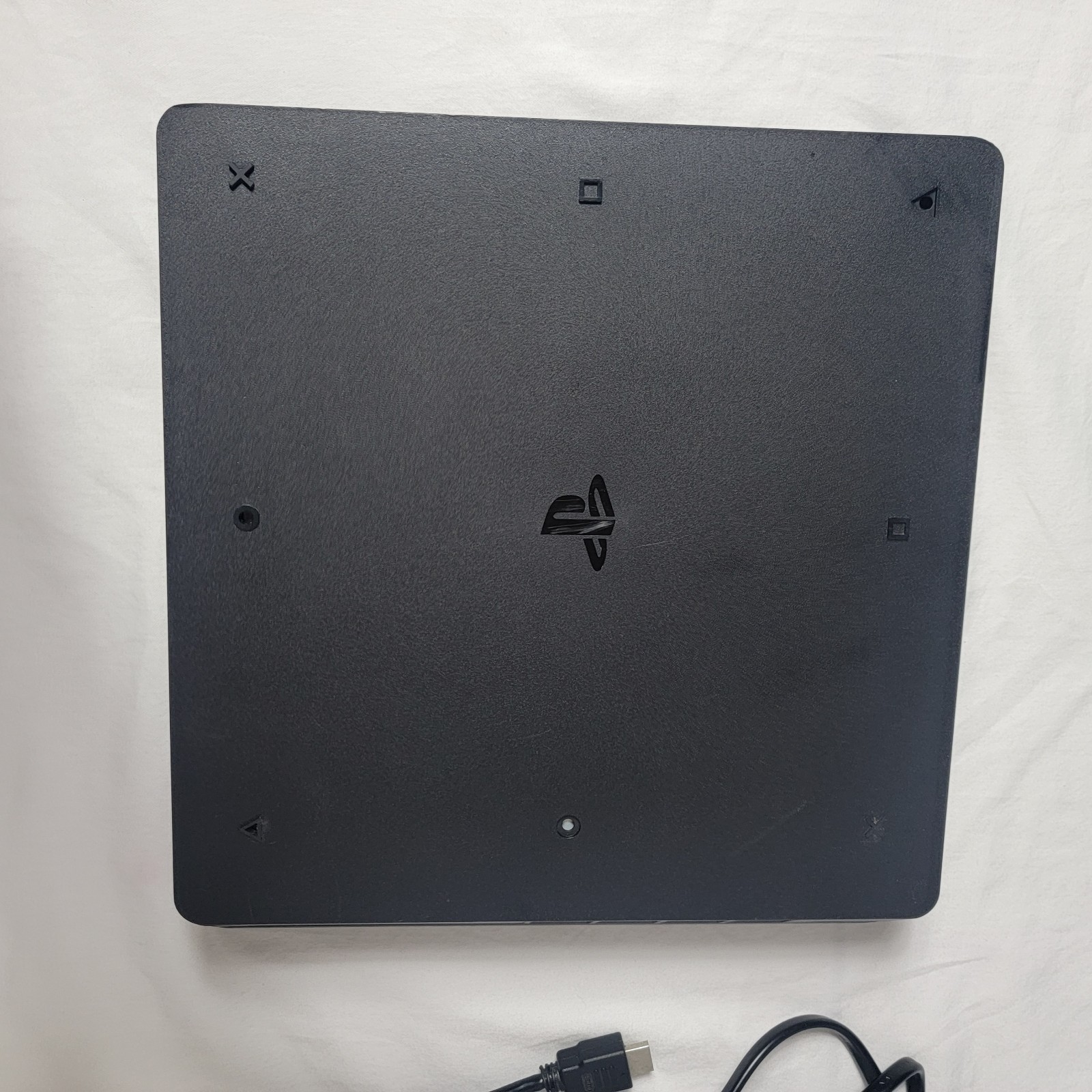 Sony PlayStation 4 PS4 Slim Console CUH-2015A 500GB + Controller + Cables -Works