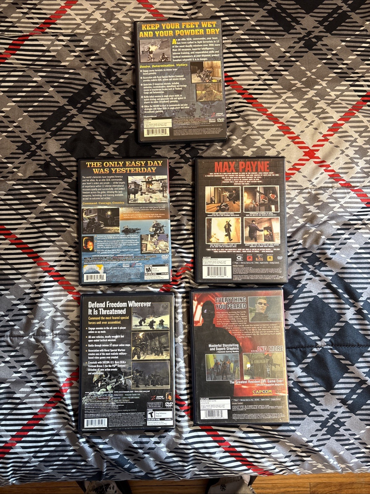 Sony PS2 Console, Controller, 4 Player Adaptor, Wires, 8mb Memory Card,& 7 Games