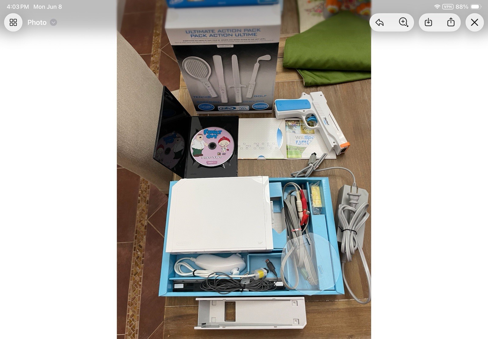 Nintendo Wii White Console RVL-001 USA
