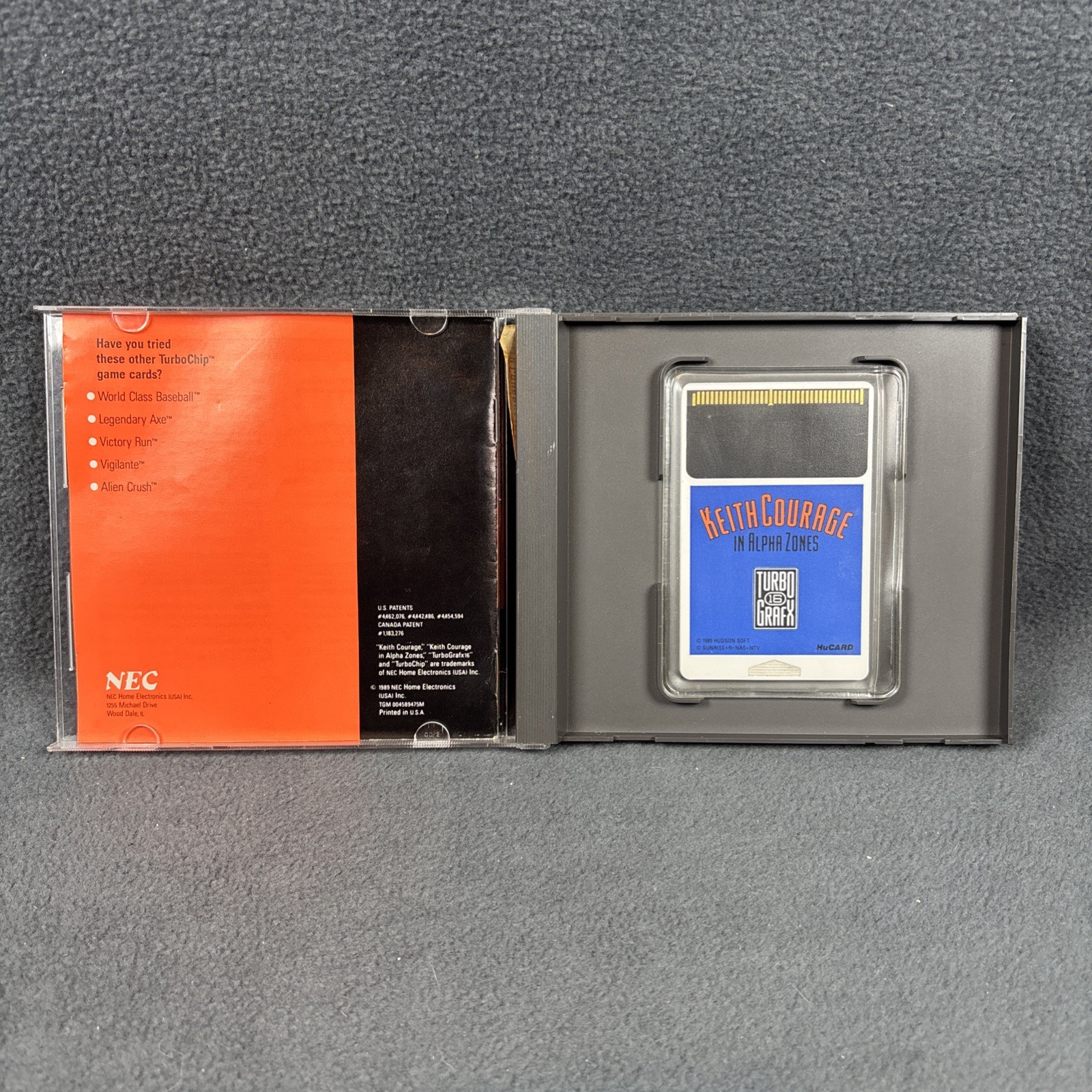 NEC TurboGrafx-16 Console, Cords, & Keith Courage in Alpha Zone – Tested