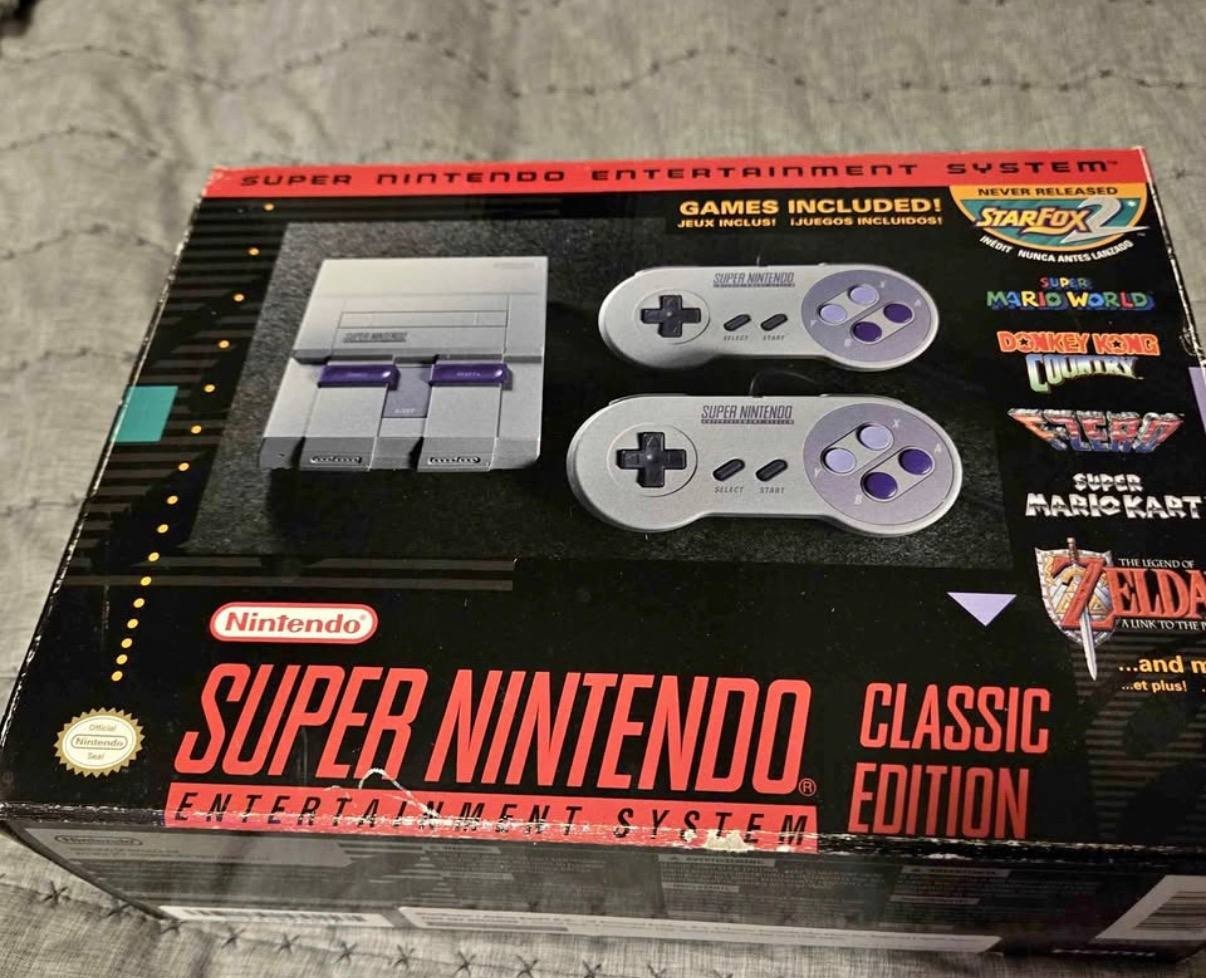 Nintendo Super NES Classic Edition Video Game Console – Gray