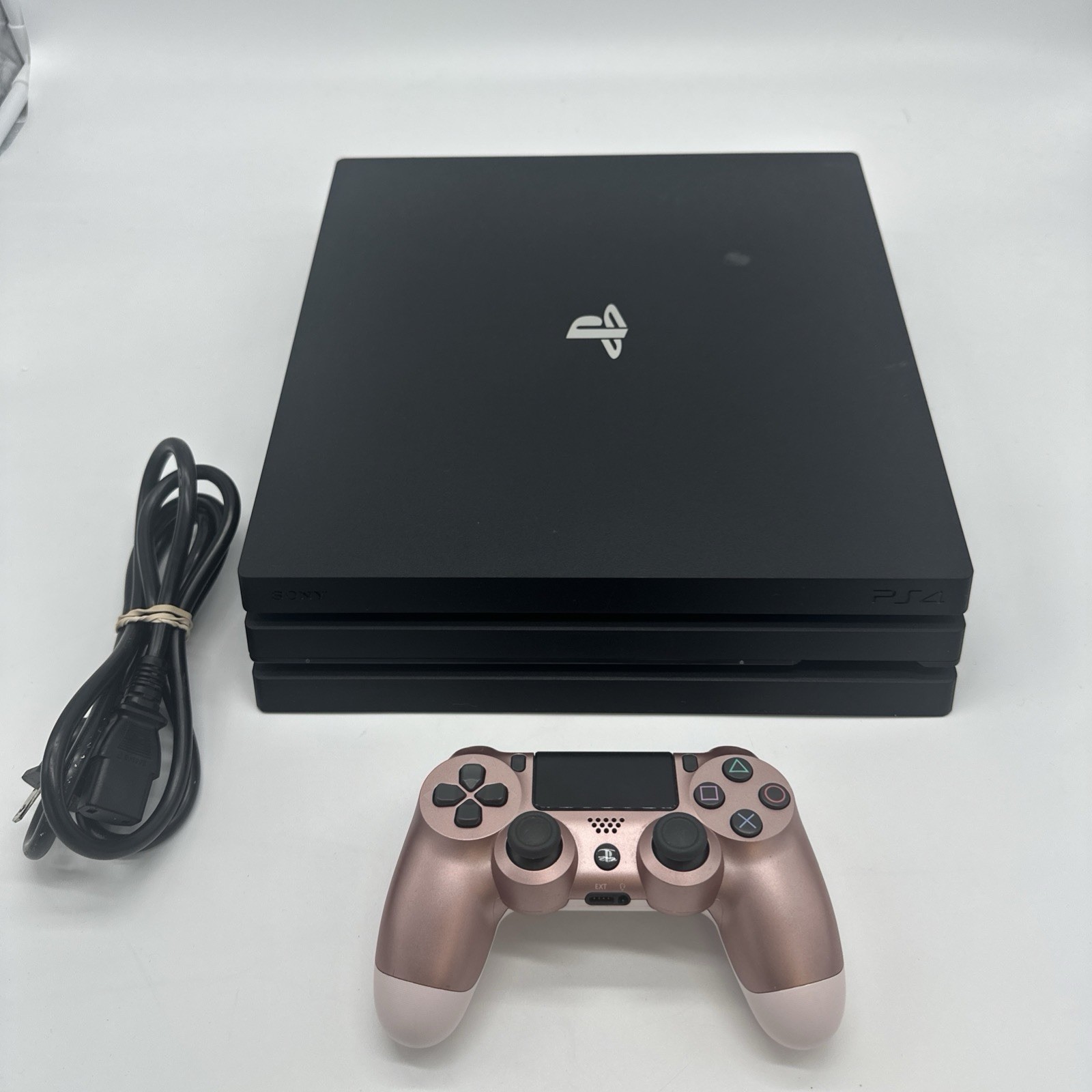 Sony PlayStation 4 PS4 Pro 1TB Black CUH-7115B Bundle – Rose Gold OEM Controller