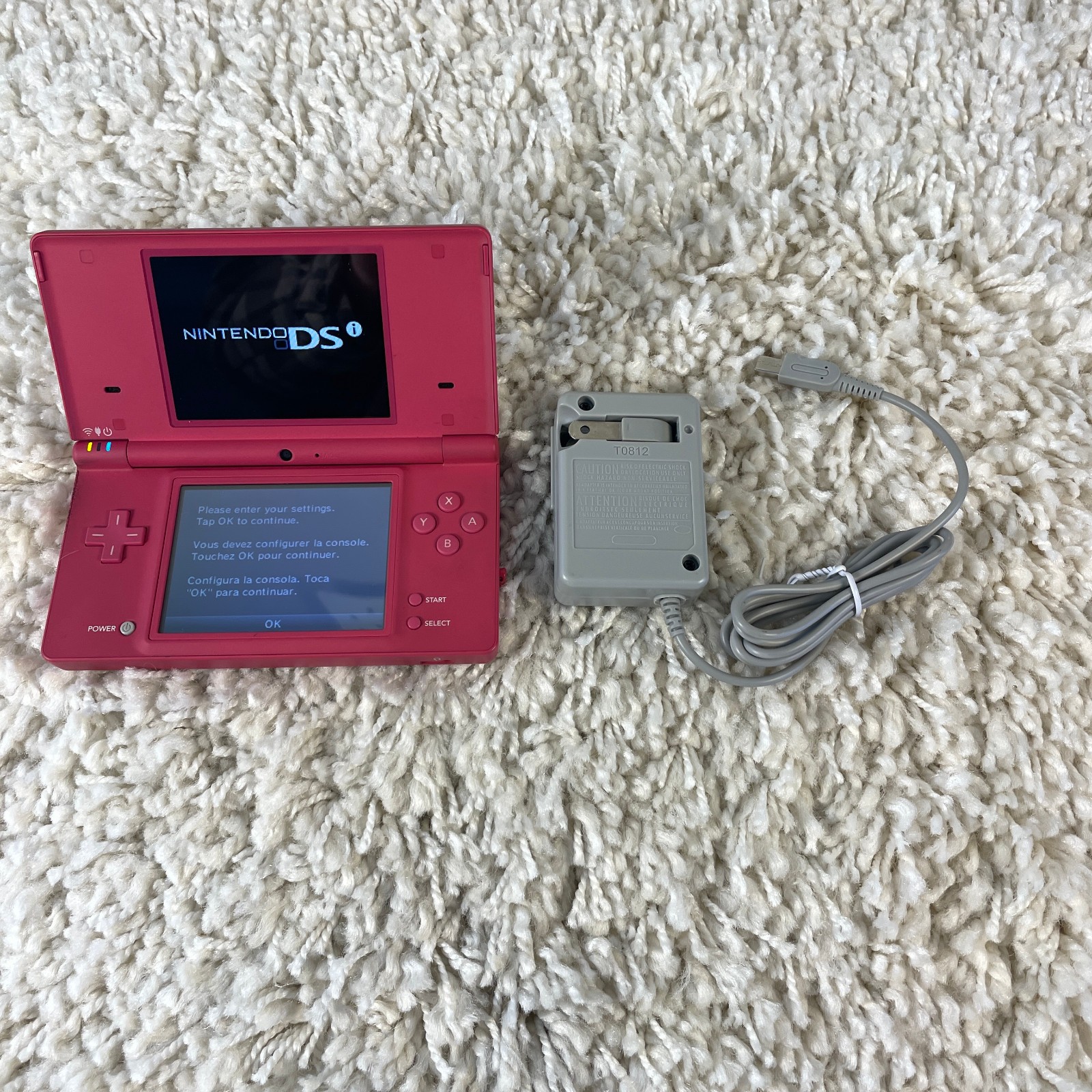 Nintendo DSi Hot Pink Handheld Console System TWL-001 Tested