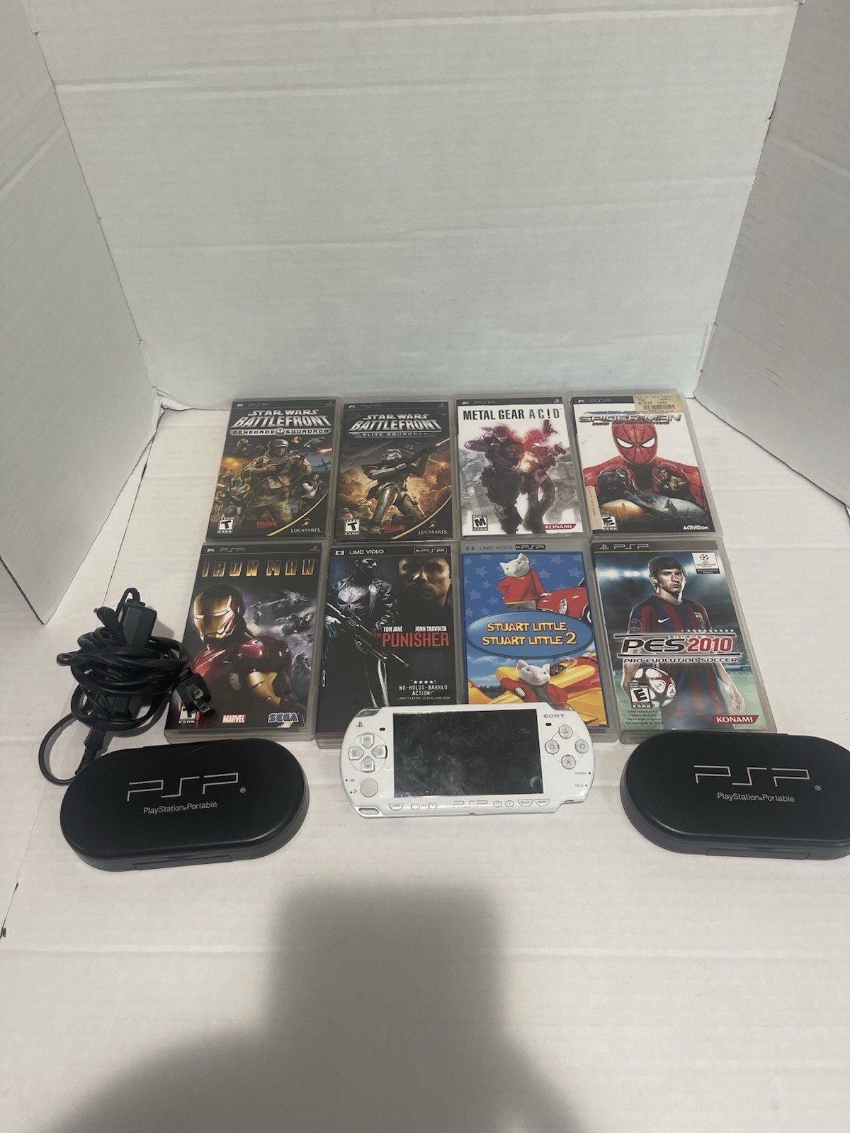 Star Wars Limited Edition Darth Vader PSP-2001 Bundle 20+ UMD’s READ, Chk Img