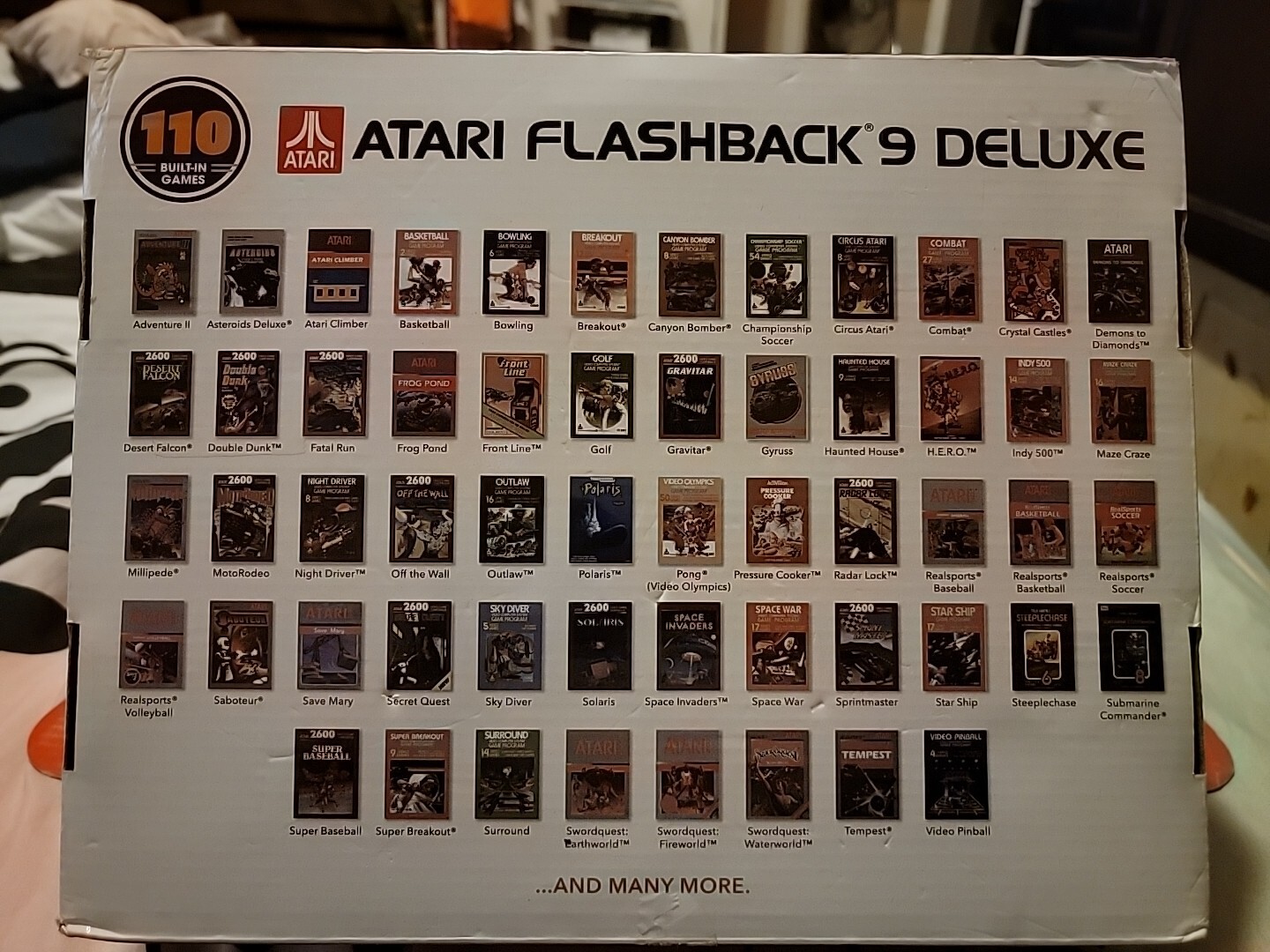Atari Flashback 9 Deluxe Console with 110 Built-In Games Complete In Box