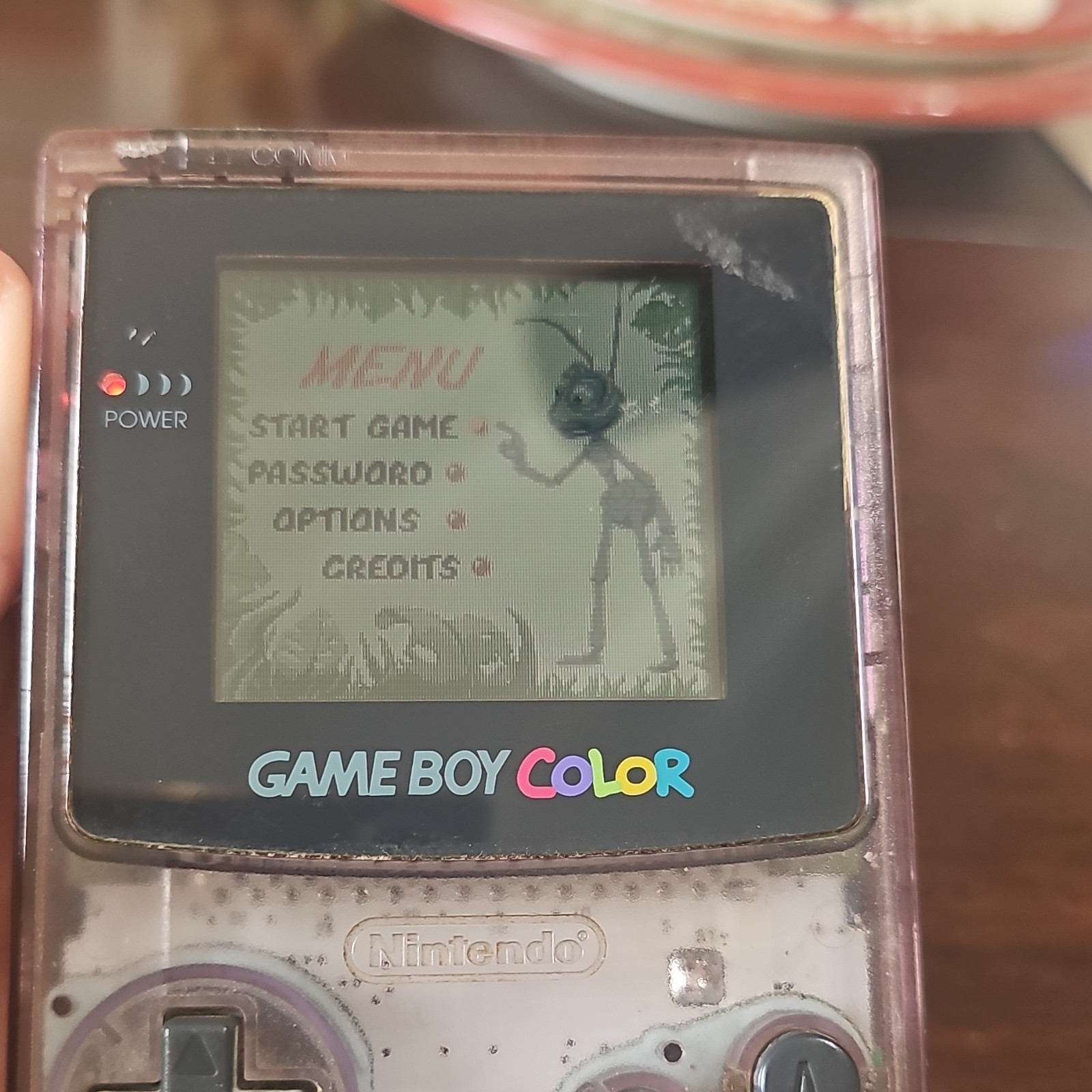Nintendo Game Boy Color CGB-001 Clear Purple Transparent Handheld, Region Free