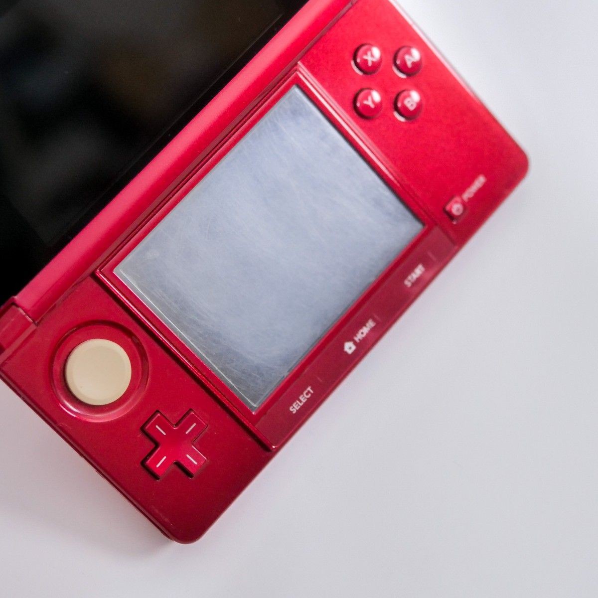 Nintendo 3DS Red [Tested / Working] Compatible Charger & 2GB SD Card Included