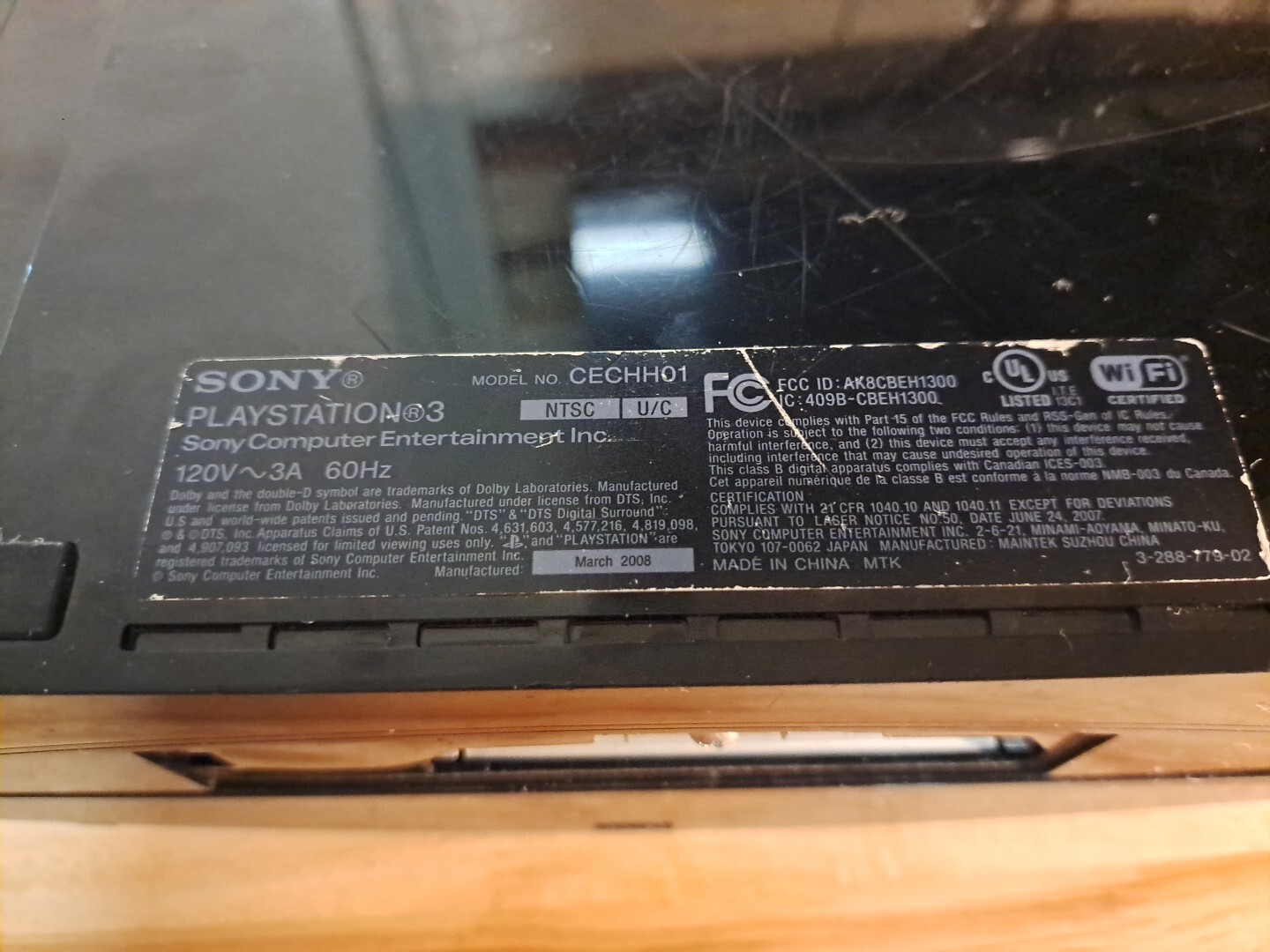 Sony PlayStation 3 Launch Edition 40GB Home Console – Black CECHH01