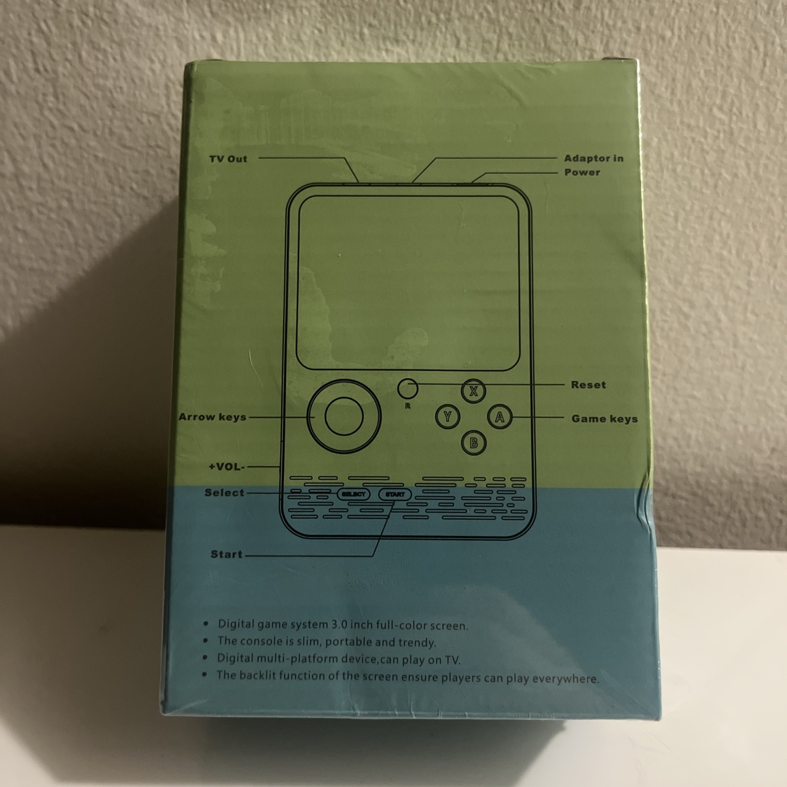 G5 Handheld Game Box Game Player 3″ Screen Blue TV Connect Capable New Sealed