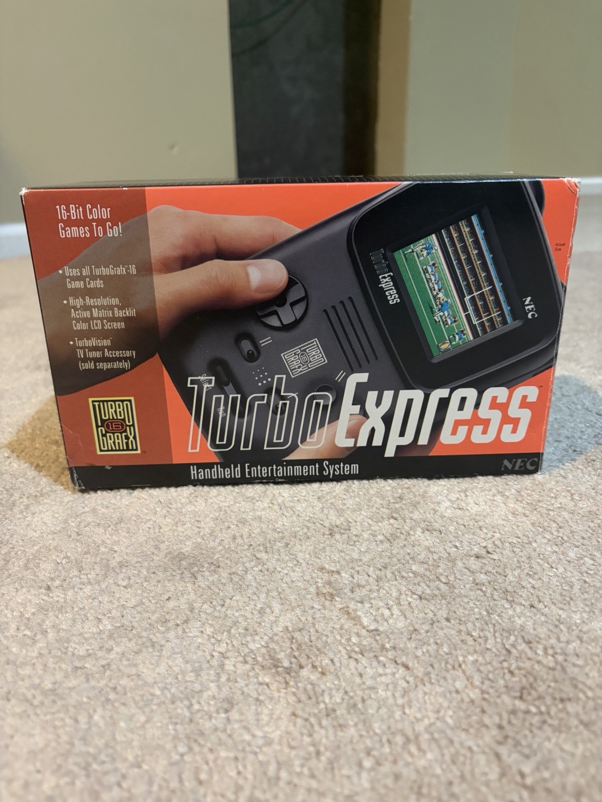 NEC Turbo Express Handheld Console In Box Tested/Works Turbografx 16 Grafx MINT