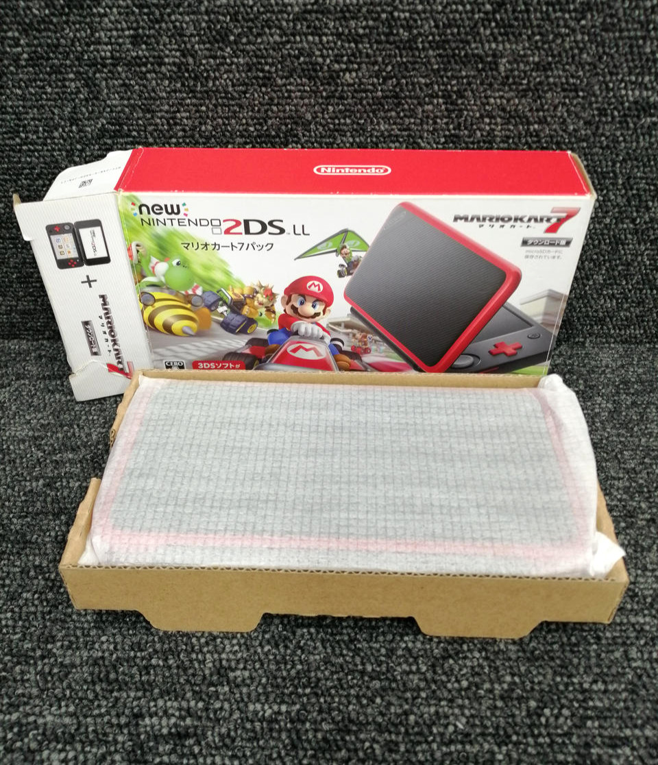 New Nintendo 2DS XL Mario Kart 7 Pack Console With Box Software Not Included