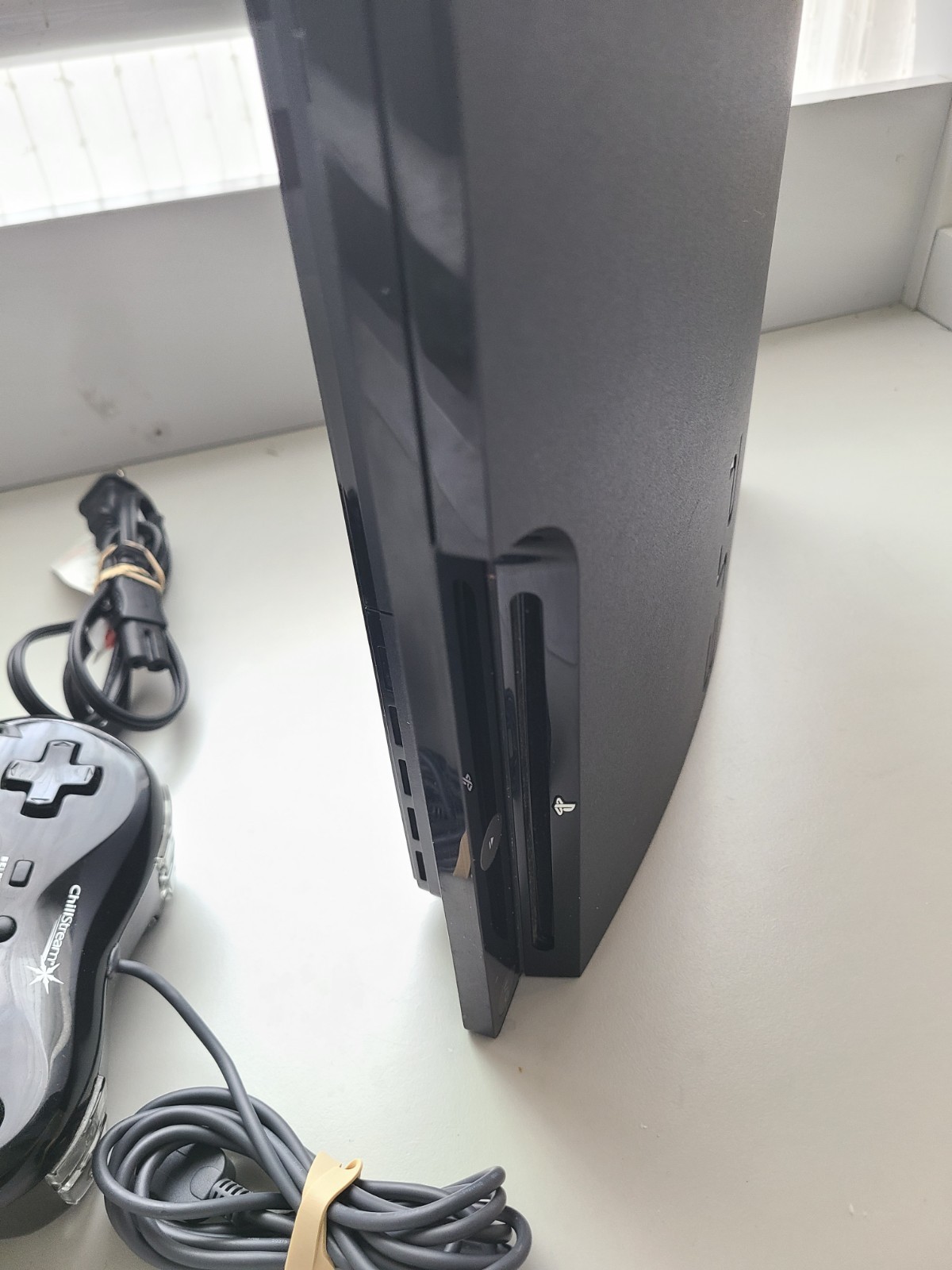 PS3 Slim Console CECH-2001A + Logitech ChillStream Controller Tested Working