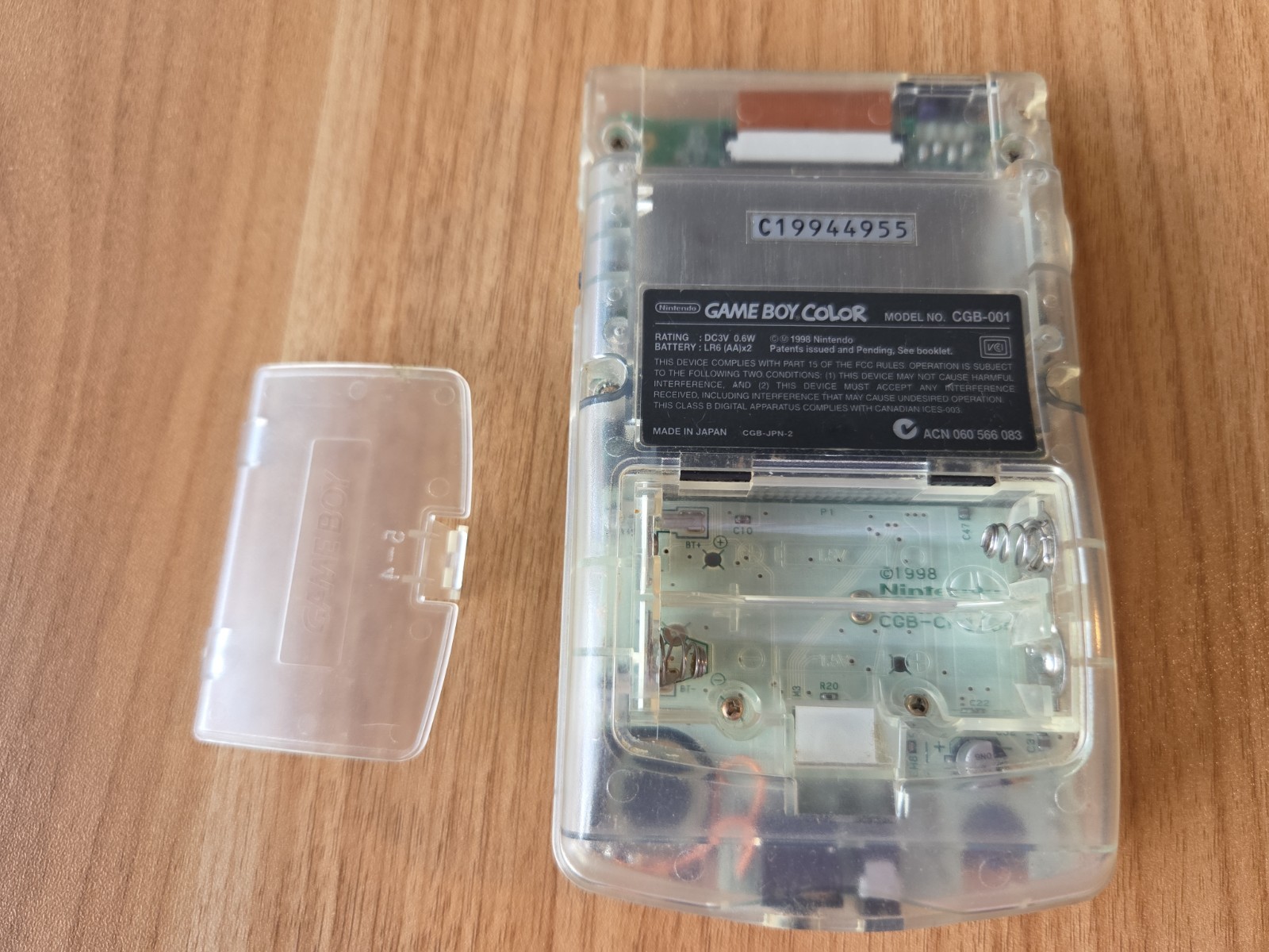 Nintendo Game Boy Color Handheld System – Clear tested works US SELLER