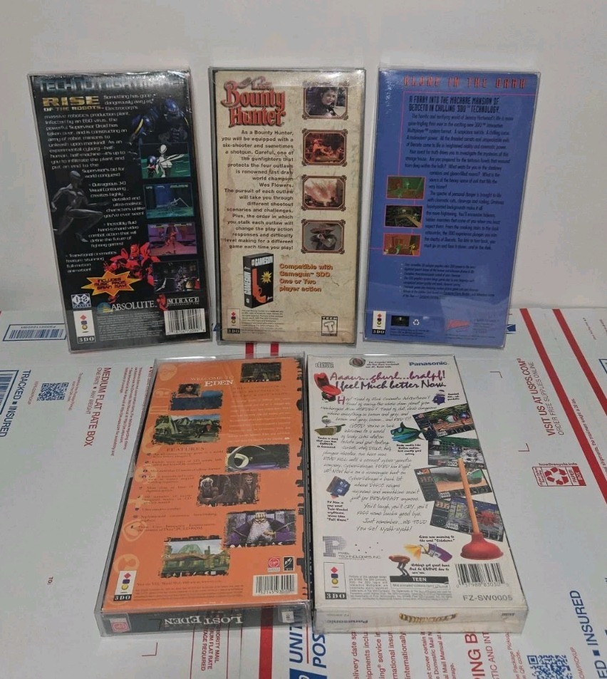 5 3DO Games Including New Sealed Rise Of The Robots, Lost Eden, Cyberdillo