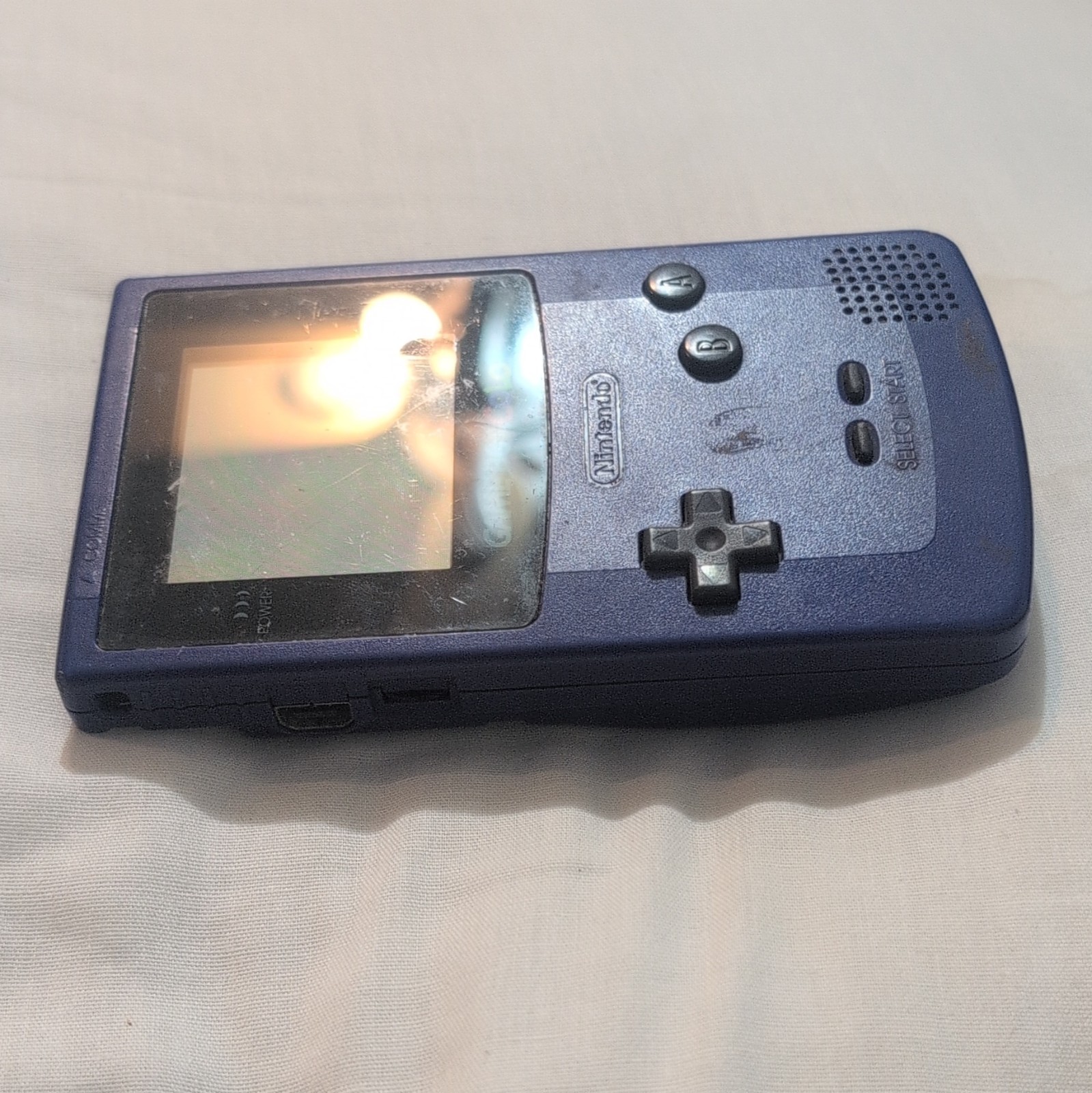 Nintendo Game Boy Color Purple Handheld System Console w/ Headphone Jack