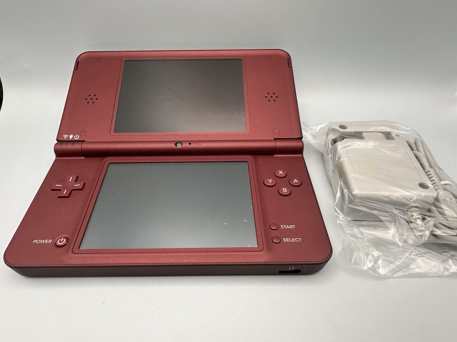 Nintendo DSi LL Wine Red Console Tested Working Region Free + New Charger