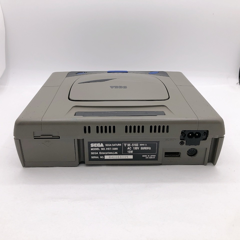 Sega Saturn Console System HST-3200 Box Japan NTSC-J Gray Japanese Tested n2