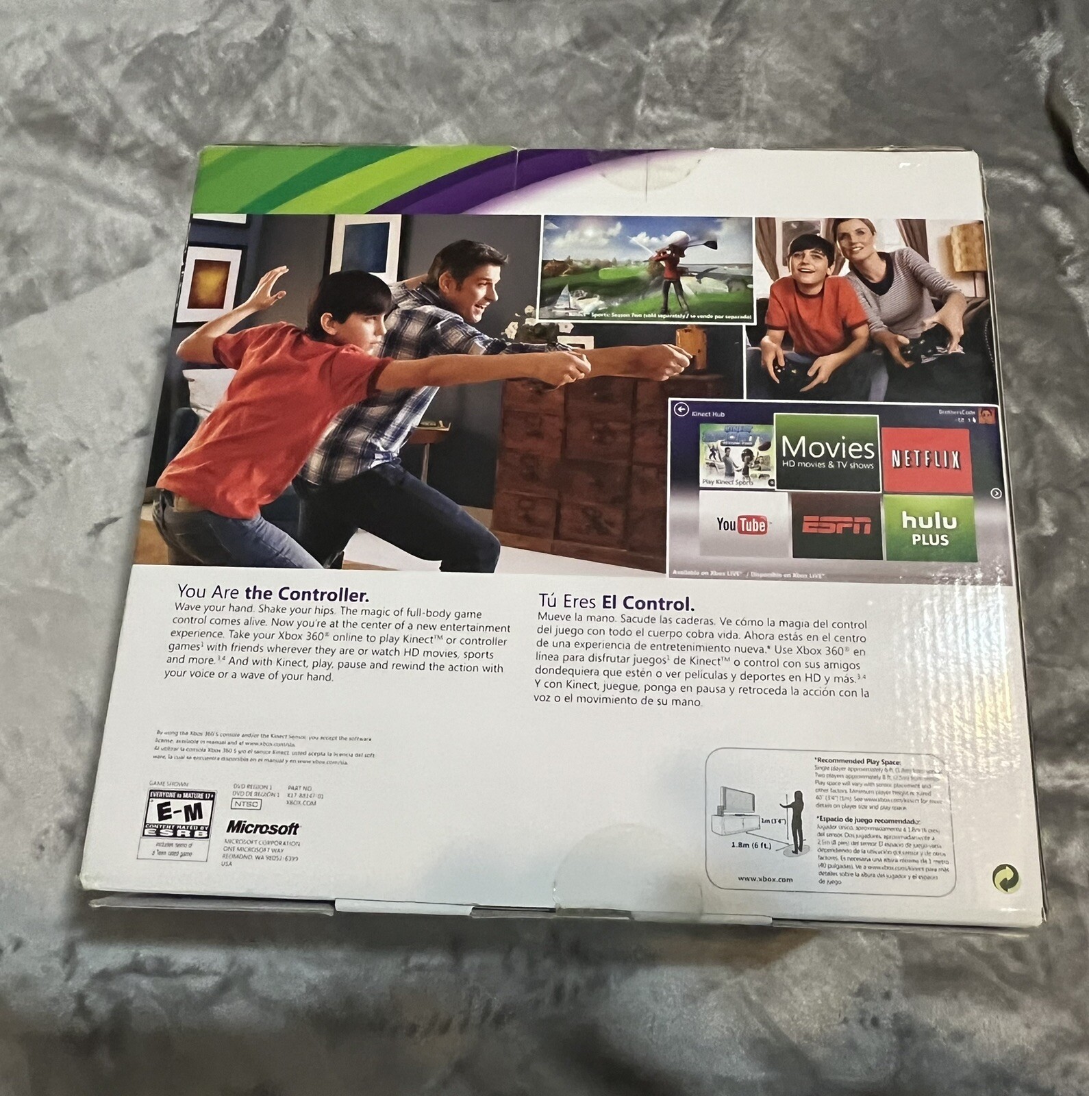 Vintage XBOX 360 Kinect New In Box!! Bundle Console Game 2000s Retro