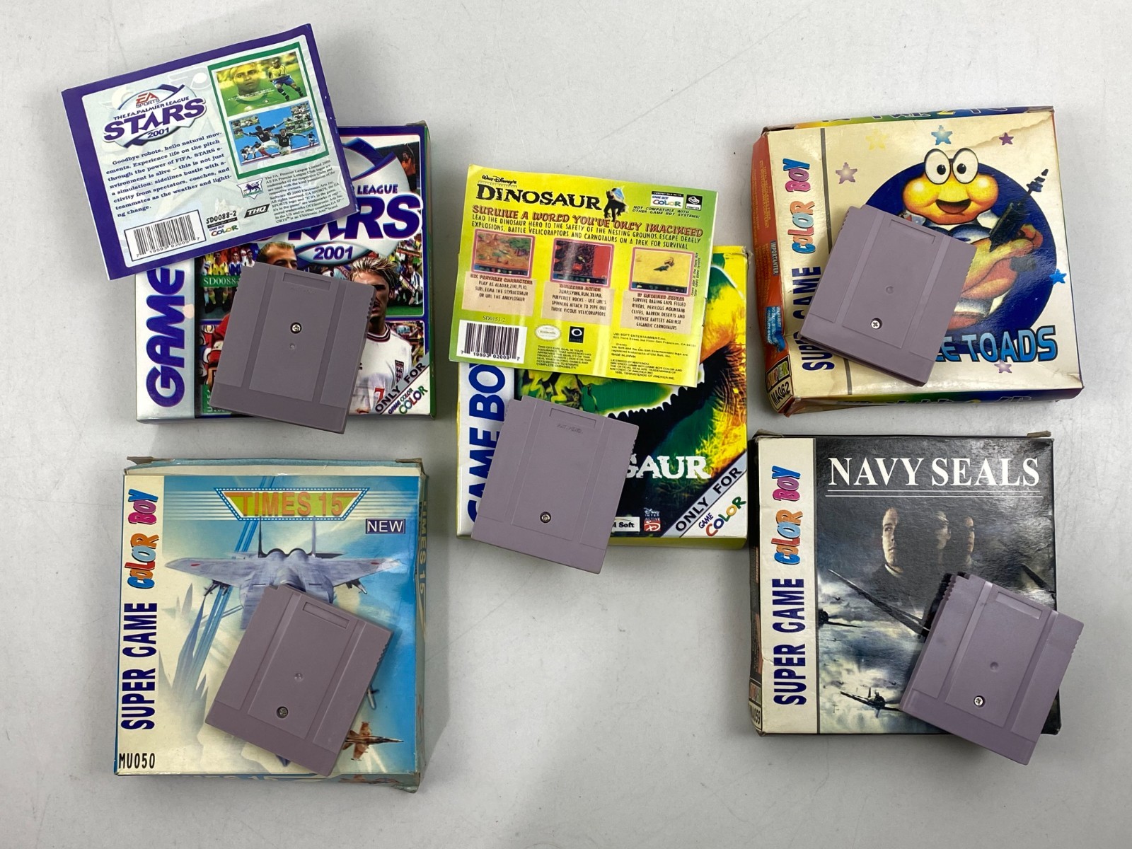 Nintendo Super Game Boy Color DINOSAUR Navy Seals Cartridge China