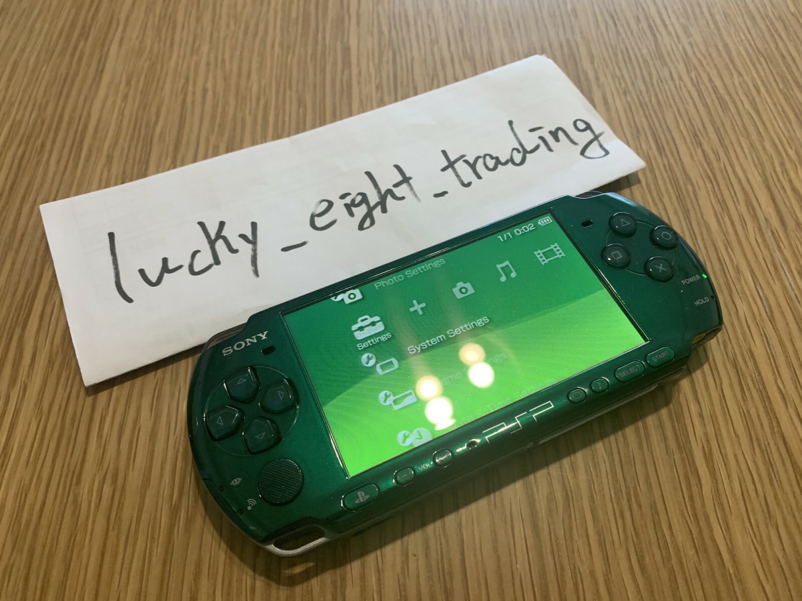 PSP 3000 Spirited Green SG Console Charger [CC]