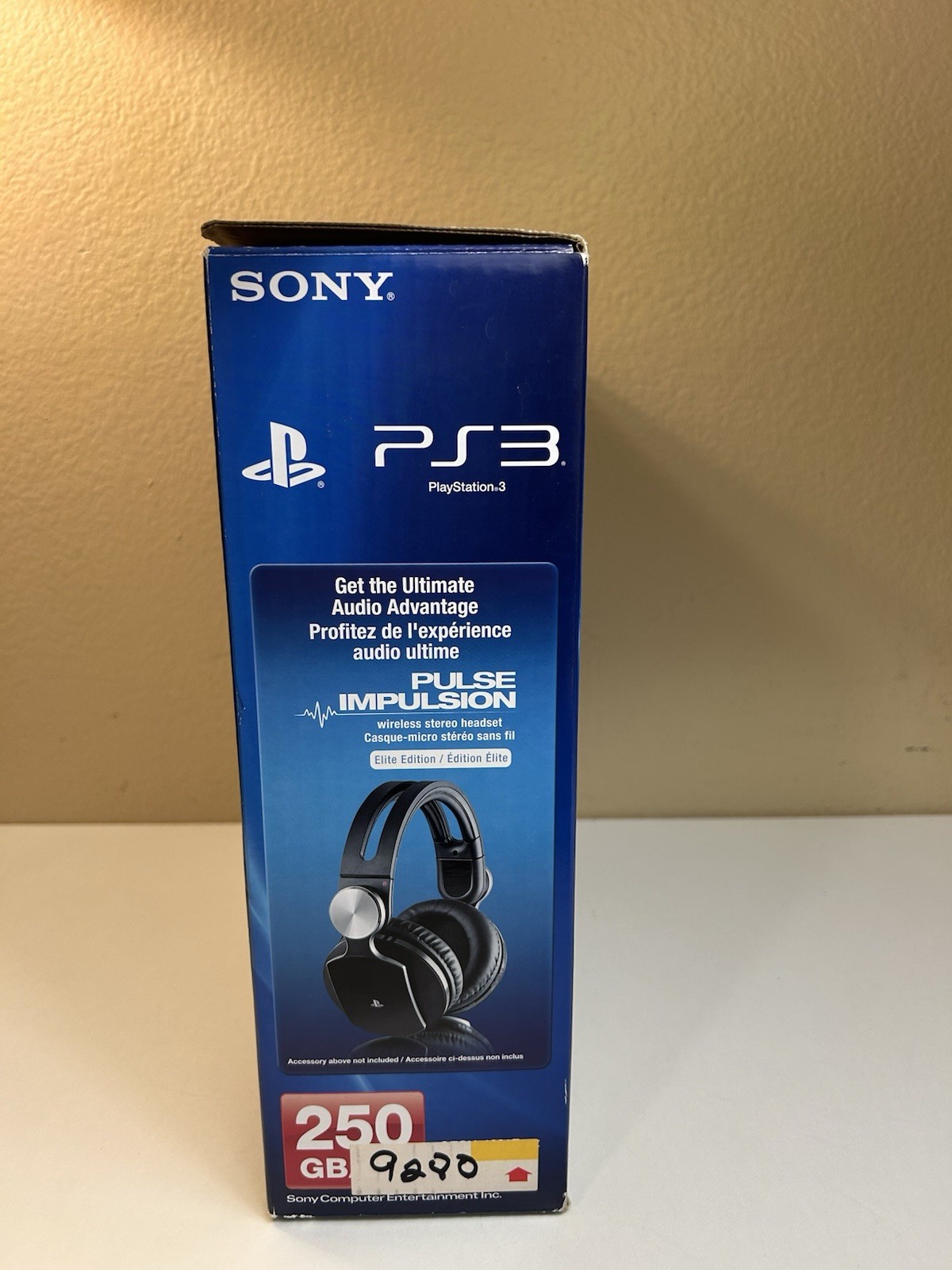 New Unsealed Open Box PS3 Super Slim 250 GB Azurite Blue Console CECH-4201B Read