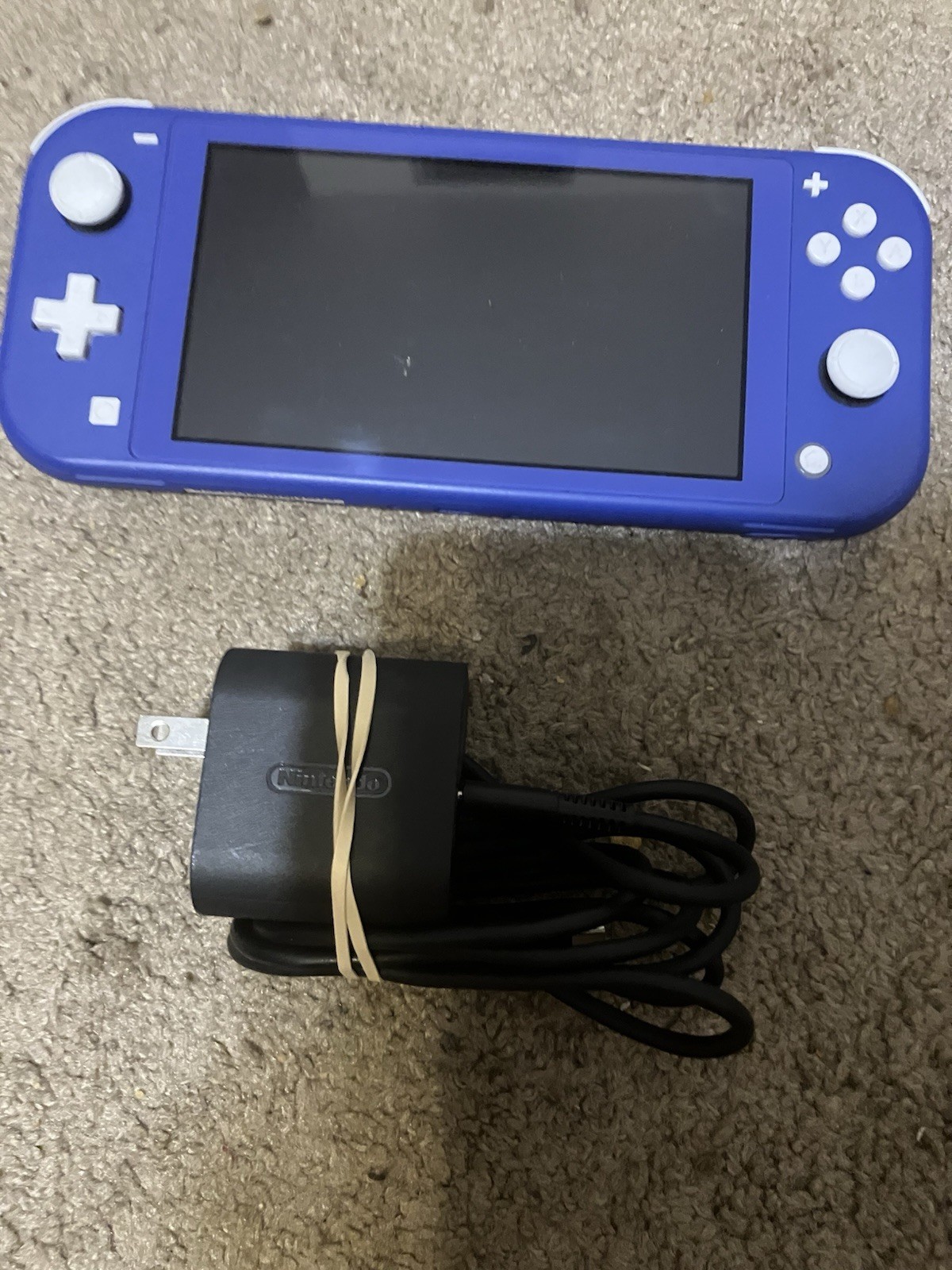 Authentic & Tested Blue Nintendo Switch Lite Console & Charger, Works, Read