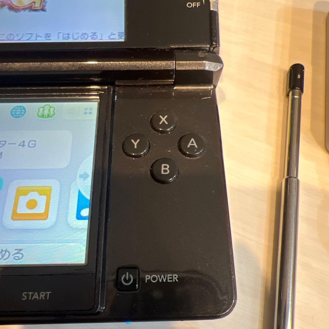 3DS/2DS/DS Nintendo 3Ds Black, Operation Confirmed, Charger Included Japan