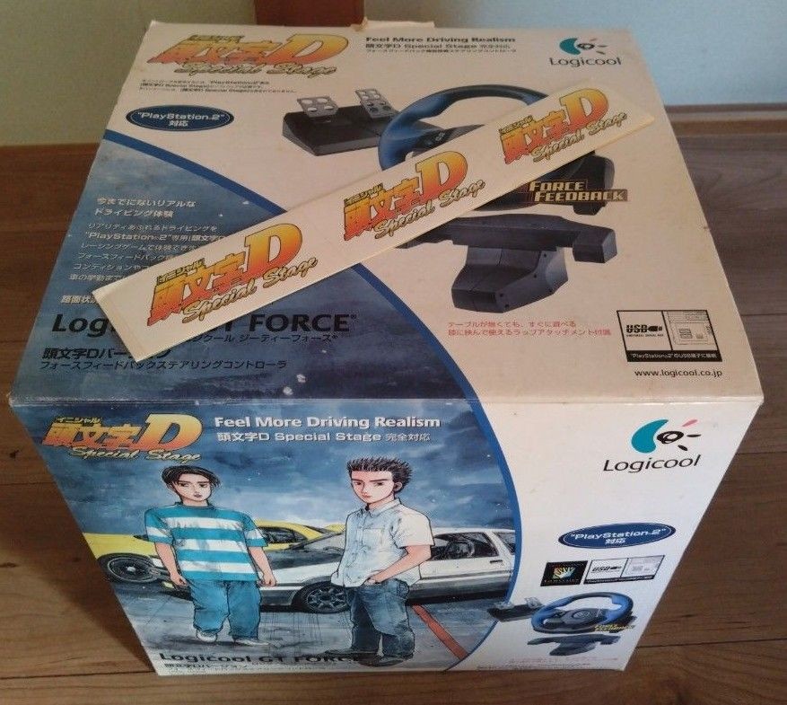 PS2 Sony GT Force Initial D version Logitech Drift AE86 Game Race Used:JP