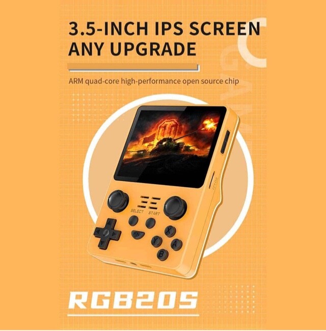 powkiddy rgb20s handheld game console 128GB 21,070 Games 