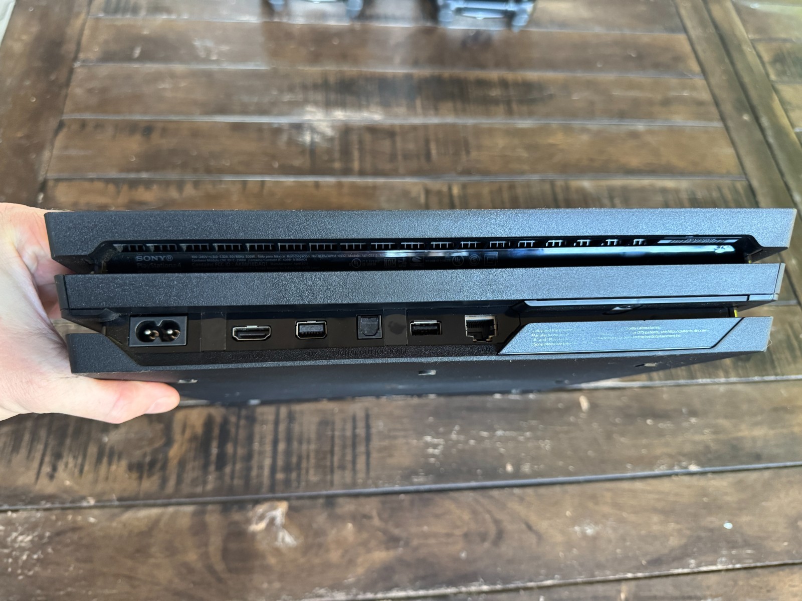 PS4 Pro 1TB with 2 DualShock controllers and power cable Tested Great Condition!