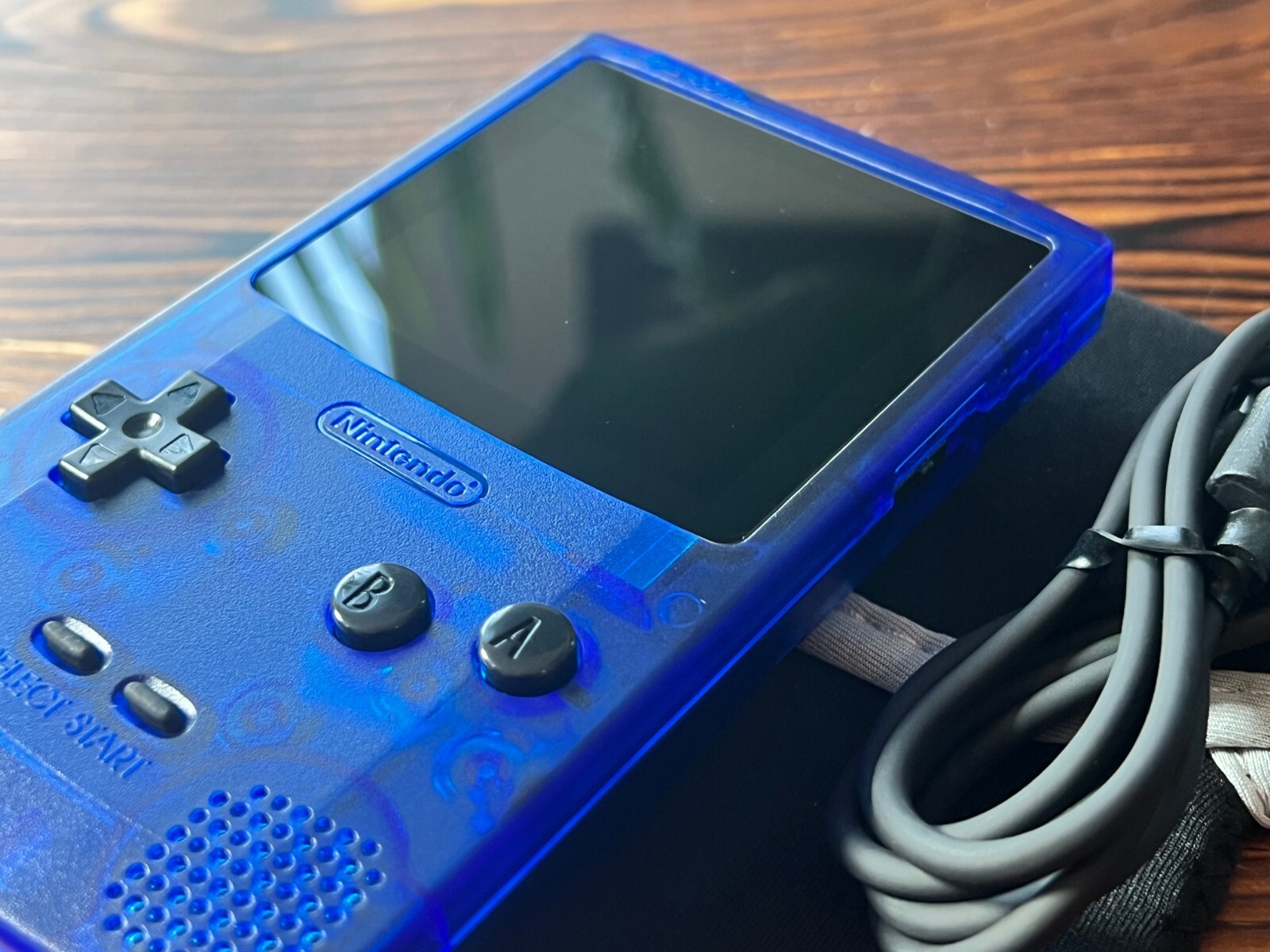 Clear Blue 💎 FPGBC Gameboy Color GBC Funnyplaying XL IPS Screen USB-C Console