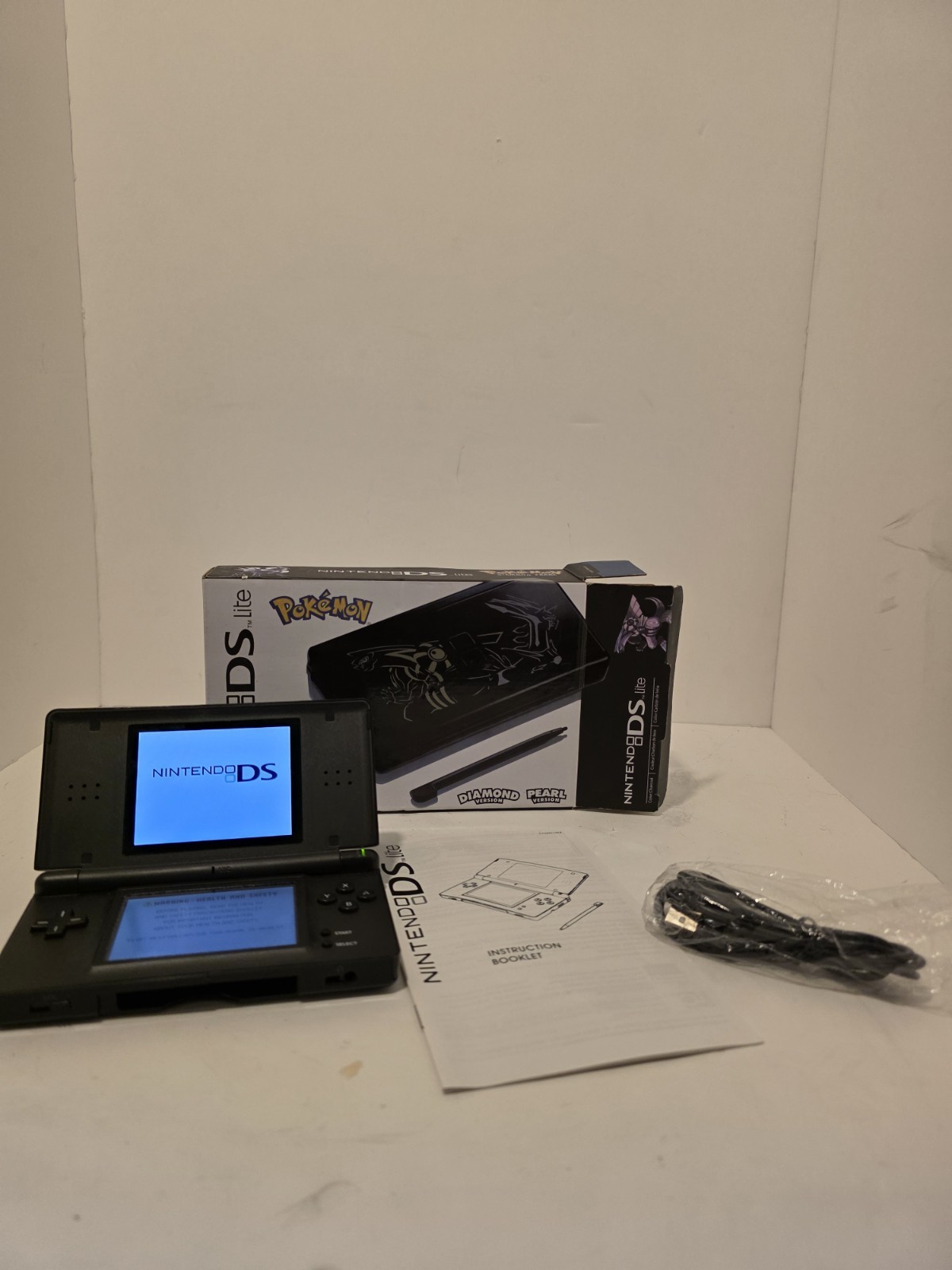 Nintendo DS Lite Pokémon USG-001 Dialga Palkia Edition Handheld Console – Black