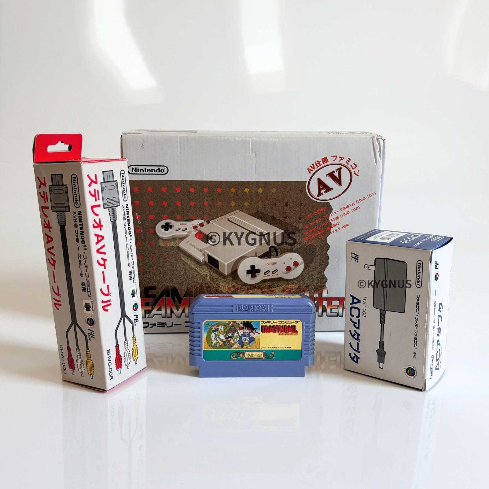Nintendo AV NEW Famicom Console HVC-101 Boxed Serial Match NTSC-J DRAGONBALL