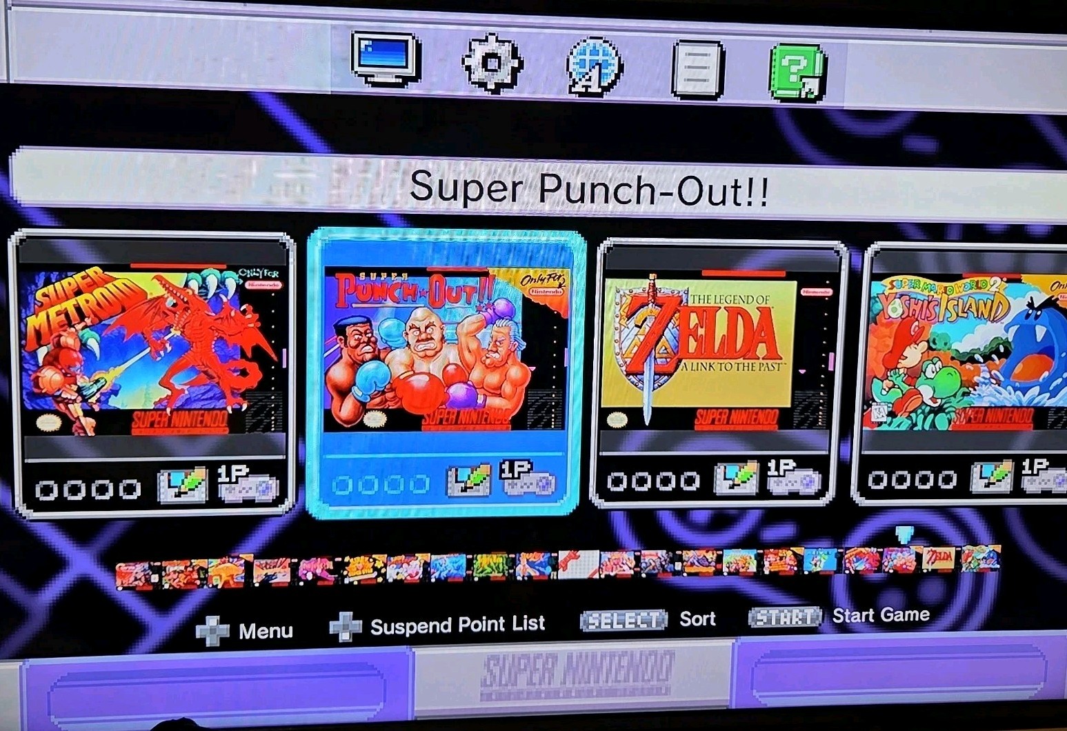 Super Nintendo SNES Mini Classic Console CLV-201 Cables 2- Cordless Controllers